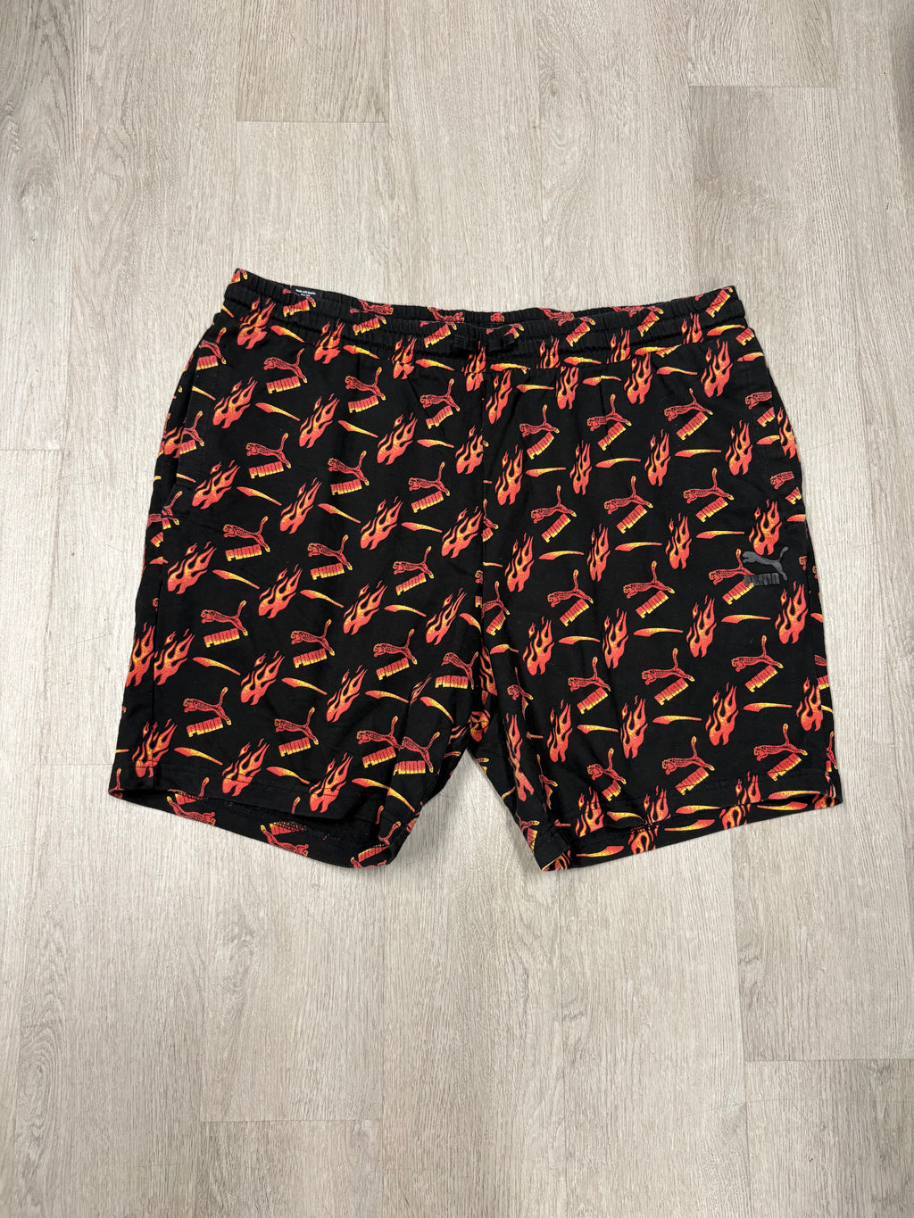 Y2K Puma Flame Athletic Shorts