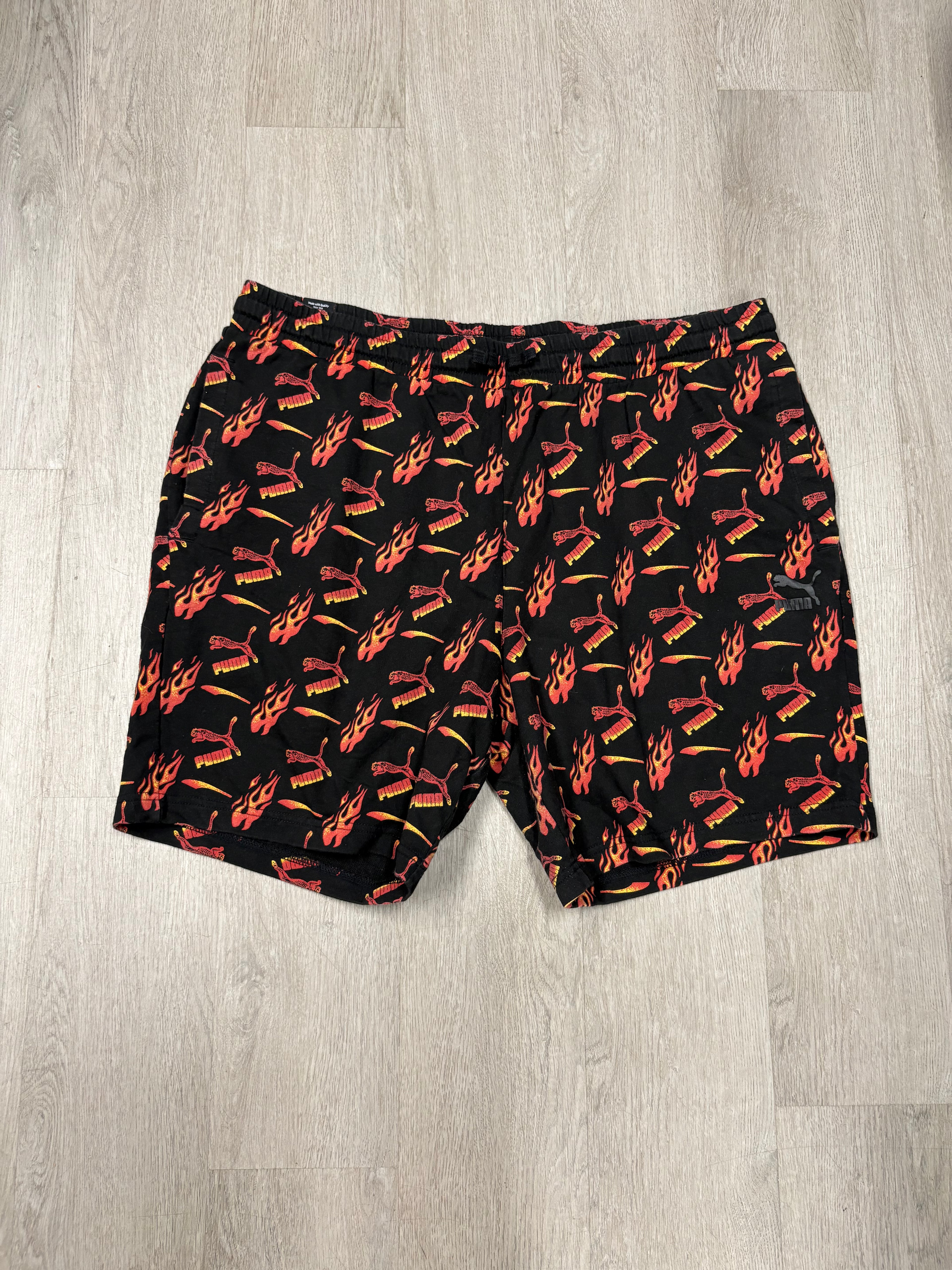Y2K Puma Flame Athletic Shorts
