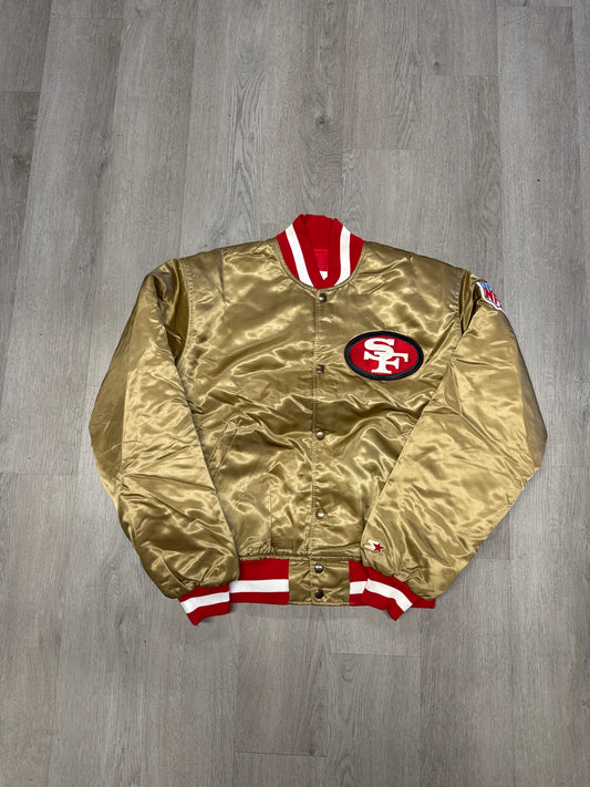 Vintage 90s Starter Pro Line NFL San Francisco 49er Satin Jacket