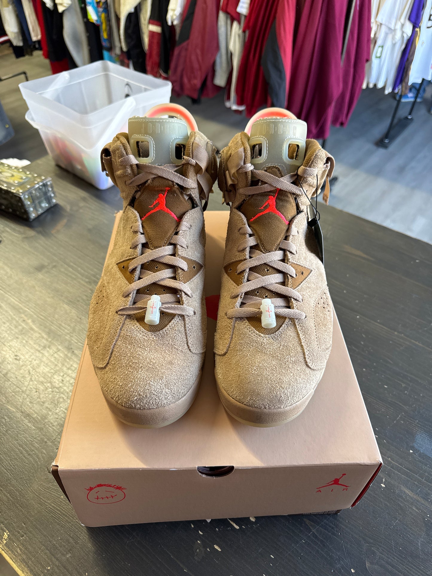 Pre-owned Jordan Retro 6 Travis Scott British Khaki