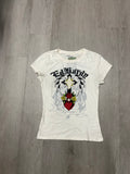 Women’s Ed Hardy Rhinestone Cross Tee