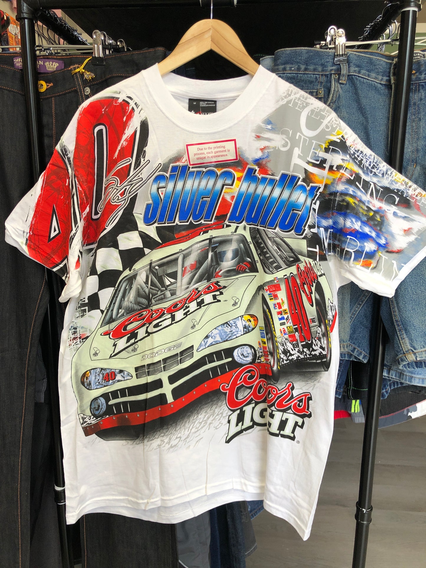 Vintage Sterling Marlin AOP Coors Light NASCAR Tee