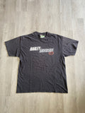 Vintage Black Faded & Distressed Harley Davidson Lake Shore Tee