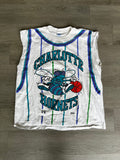 Vintage 1990s Charlotte Hornets Sleeveless Tee
