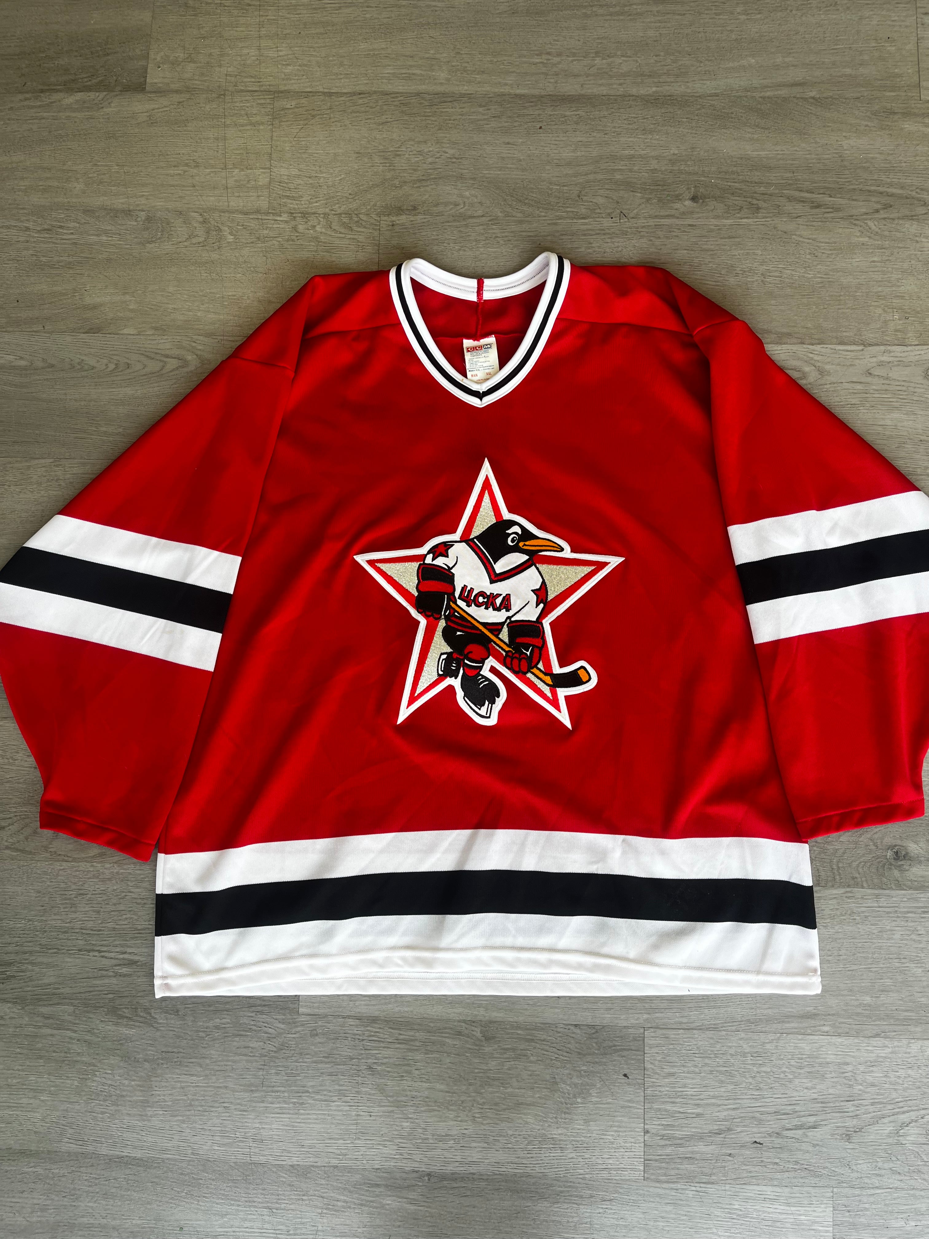 Vintage 1990s CSKA Moscow Russian Penguins Jersey