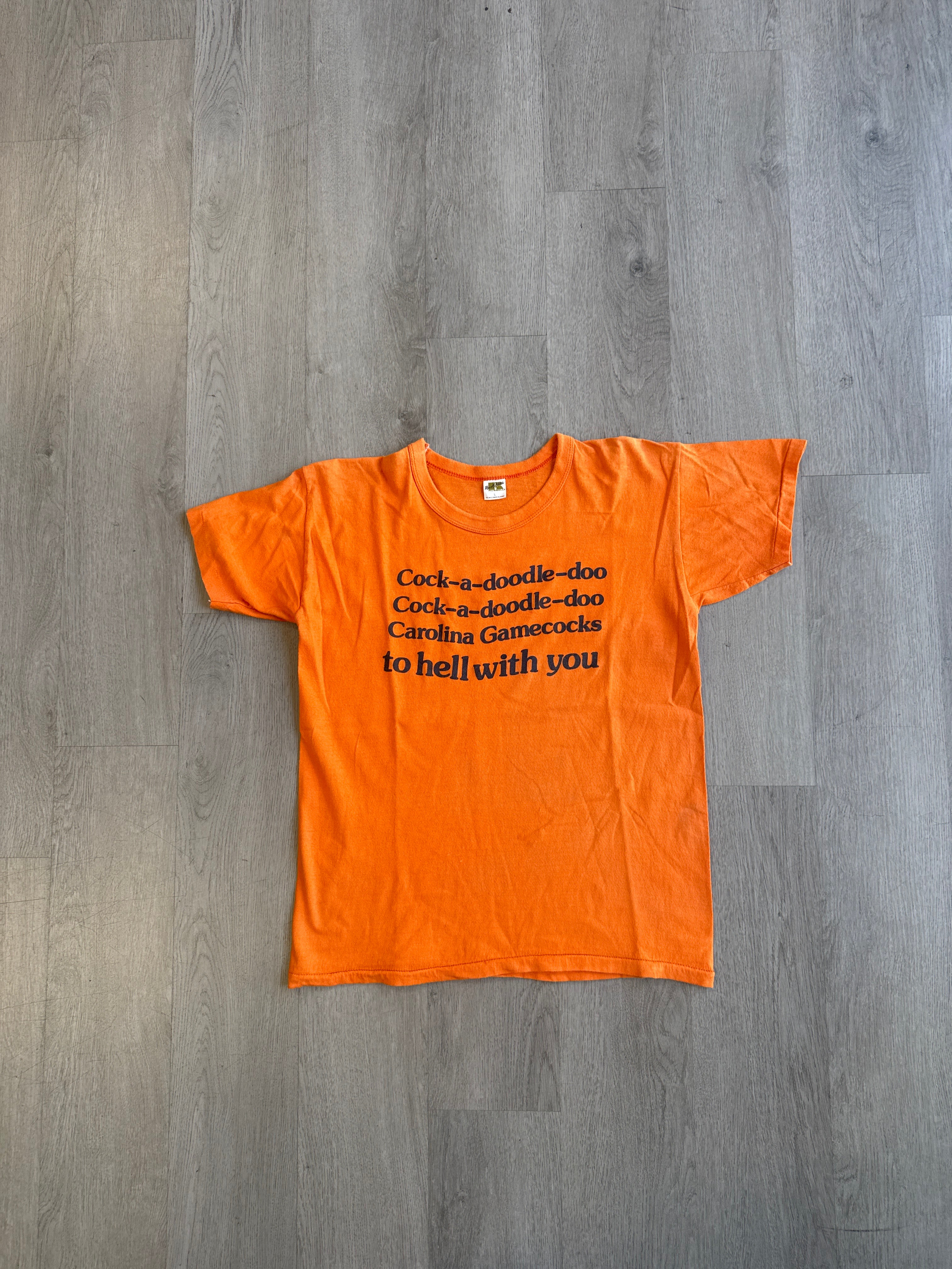 Vintage 80s Russell Athletics University Of Clemson Tigers Gamecocks Diss Tee