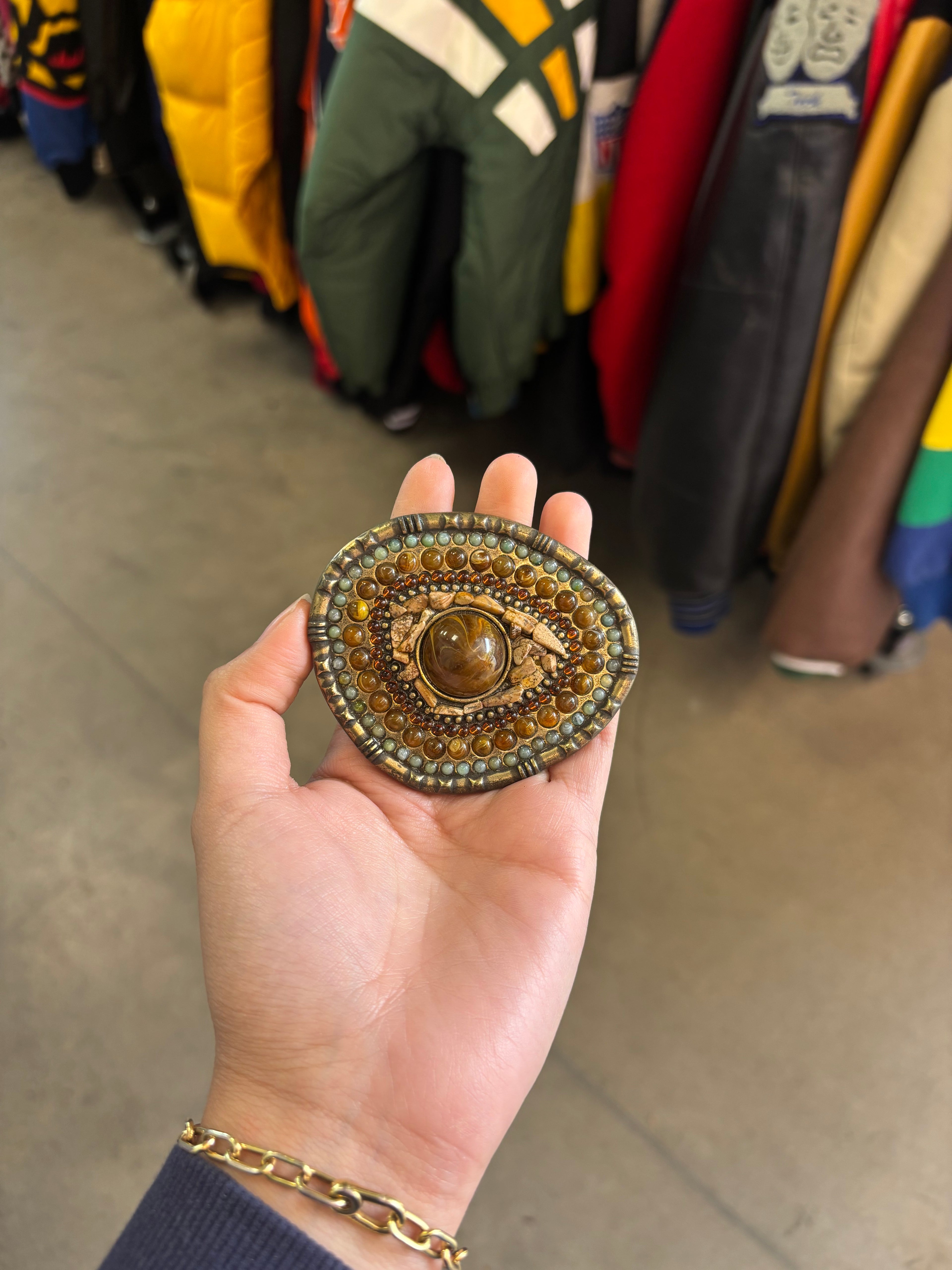 Vintage Tribal-inspired Belt Buckle