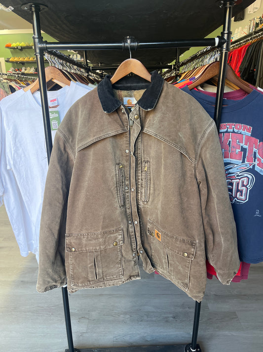 Carhartt Brown Washed Worker Jacket