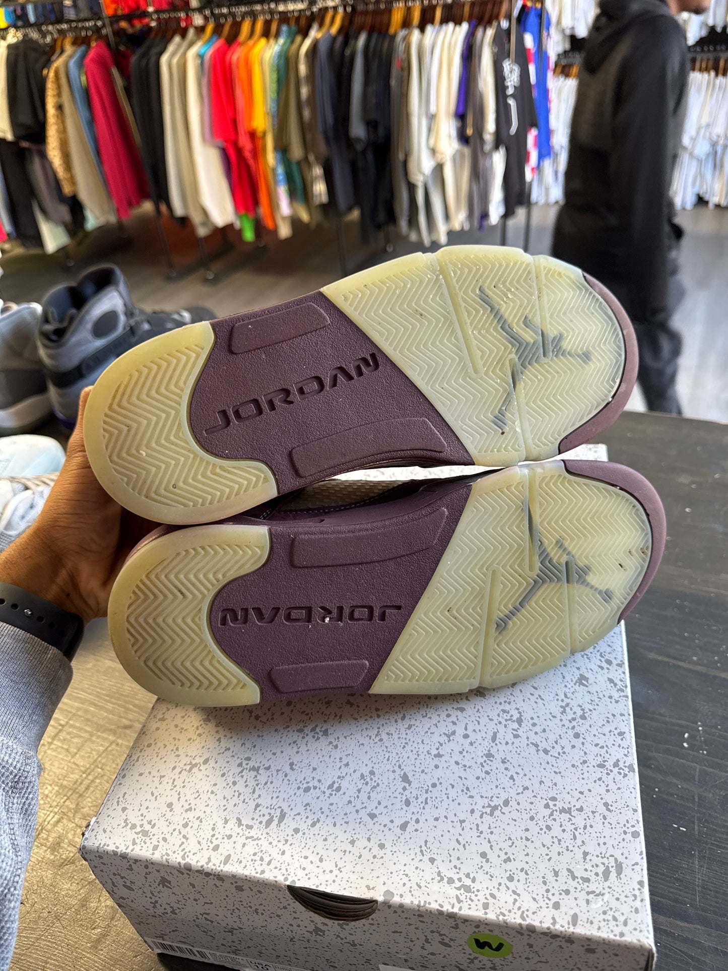 Pre-owned Jordan Retro 5 Burgundy