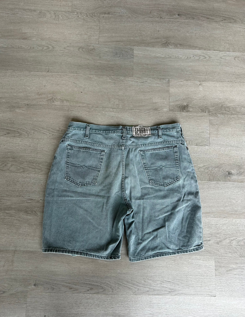 Vintage Olive Baggy Jean shorts