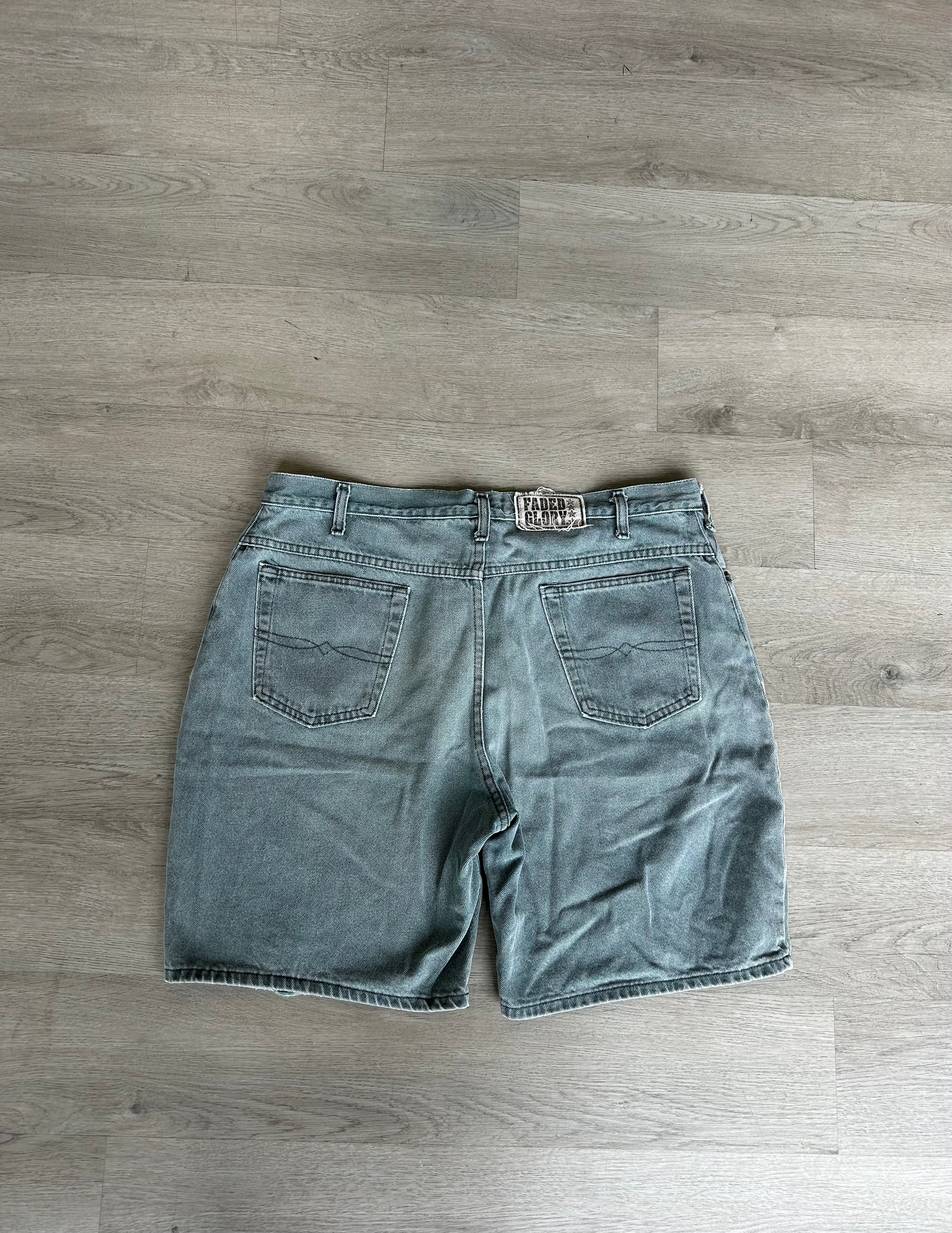 Vintage Olive Baggy Jean shorts