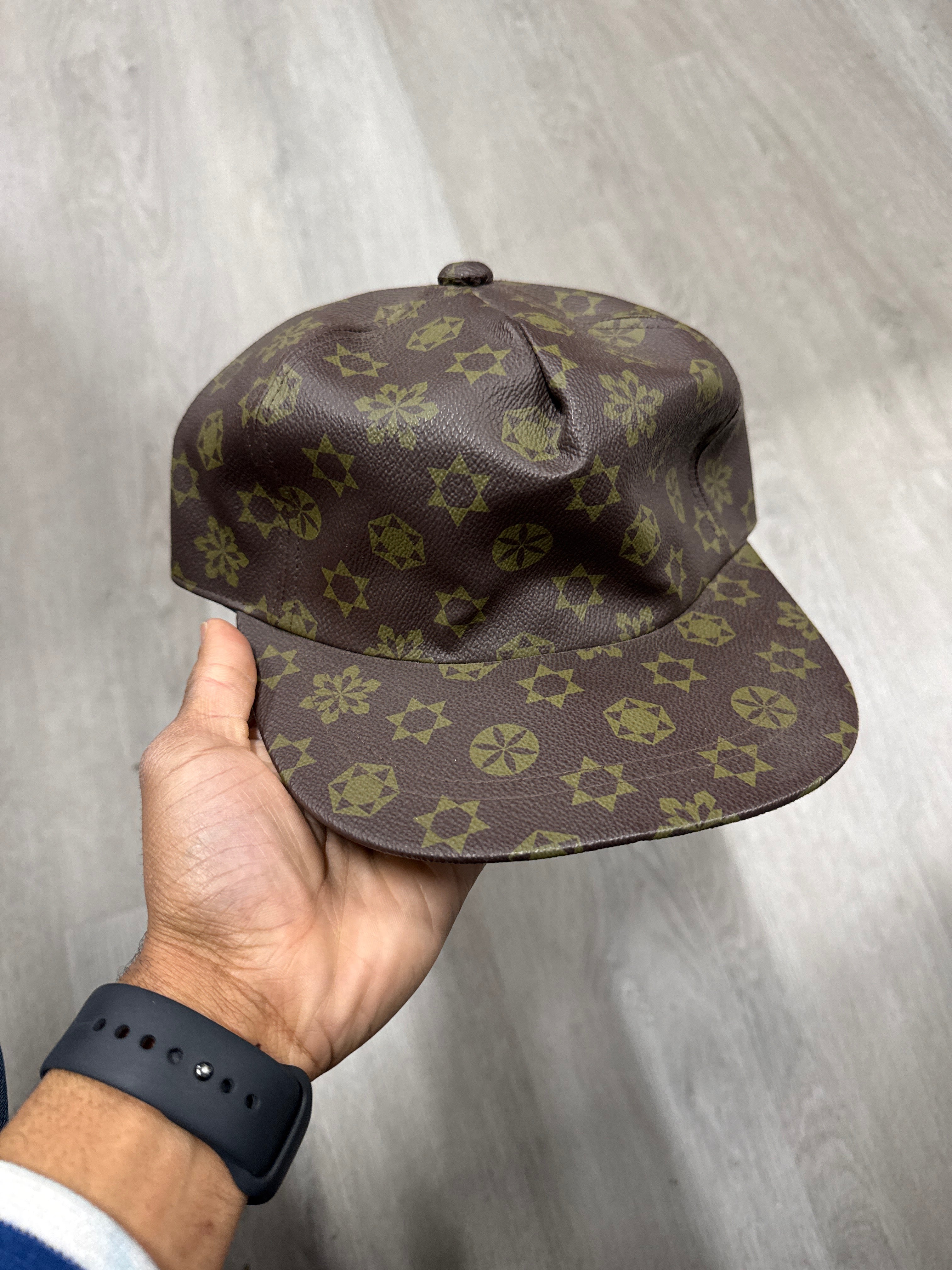Vintage Leather Monogram Hat