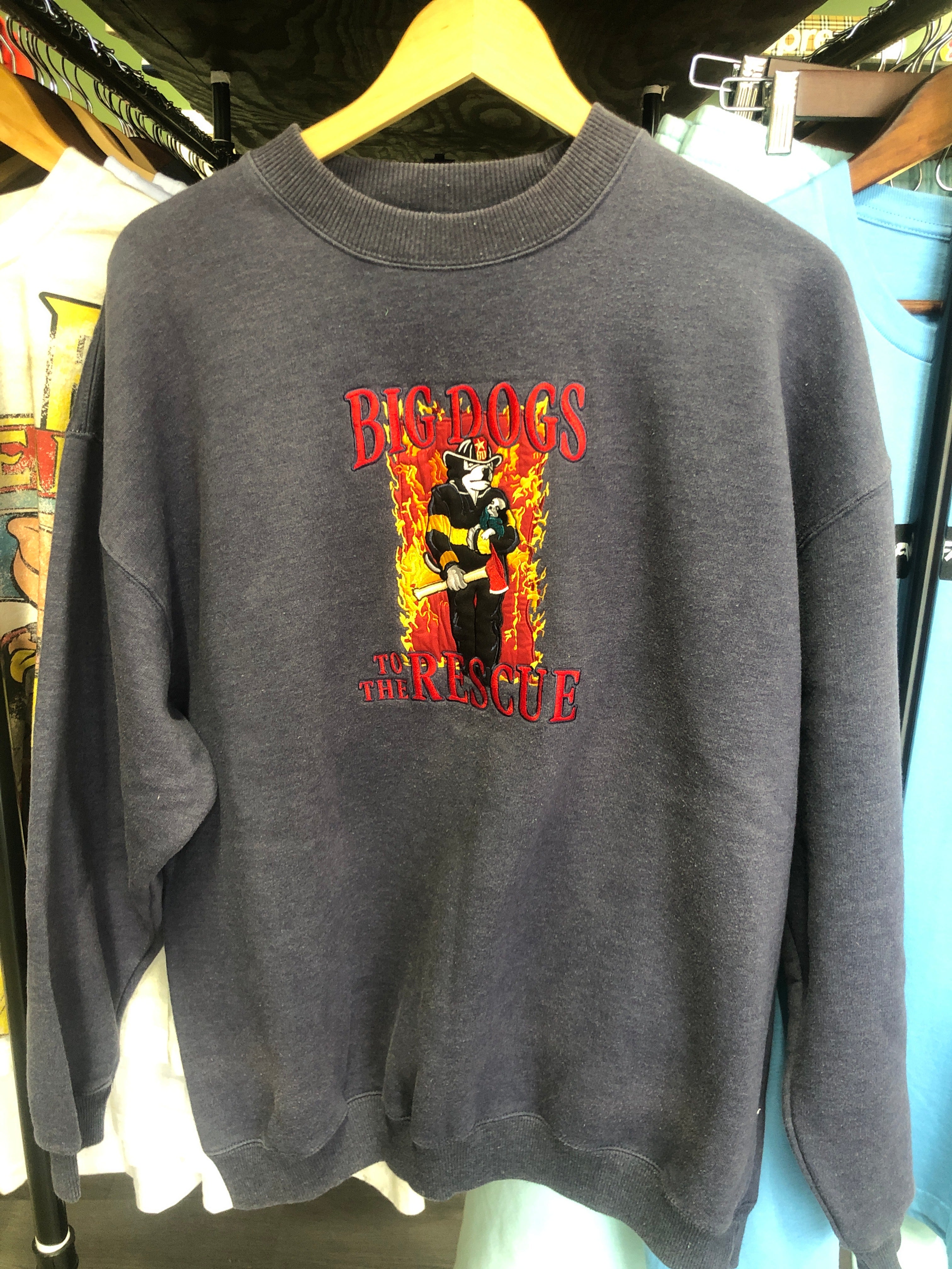 Vintage Big Dog To The Rescue Sweatshirt