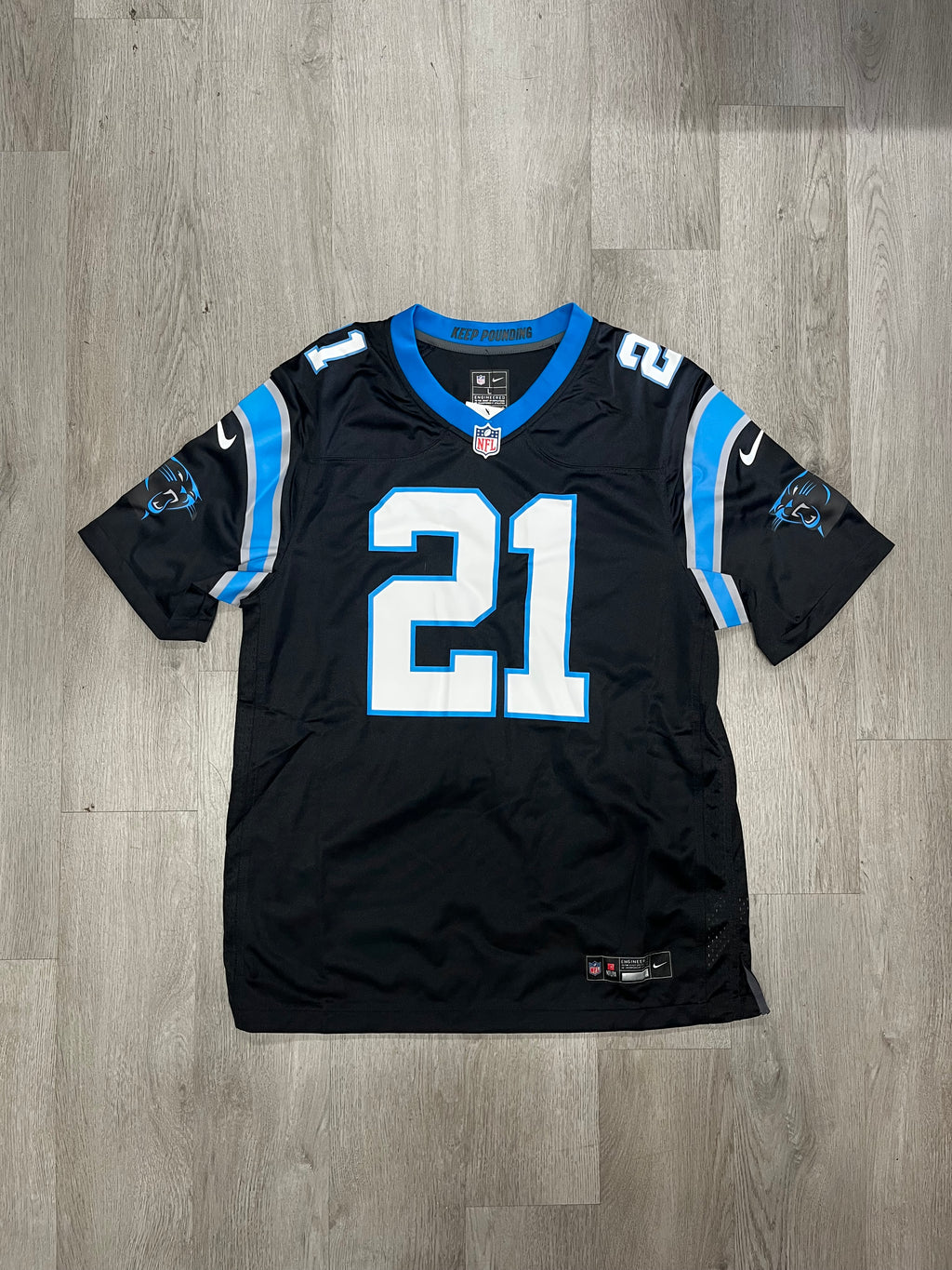 Carolina Panthers Jeremy Chinn Nike Black Game Jersey