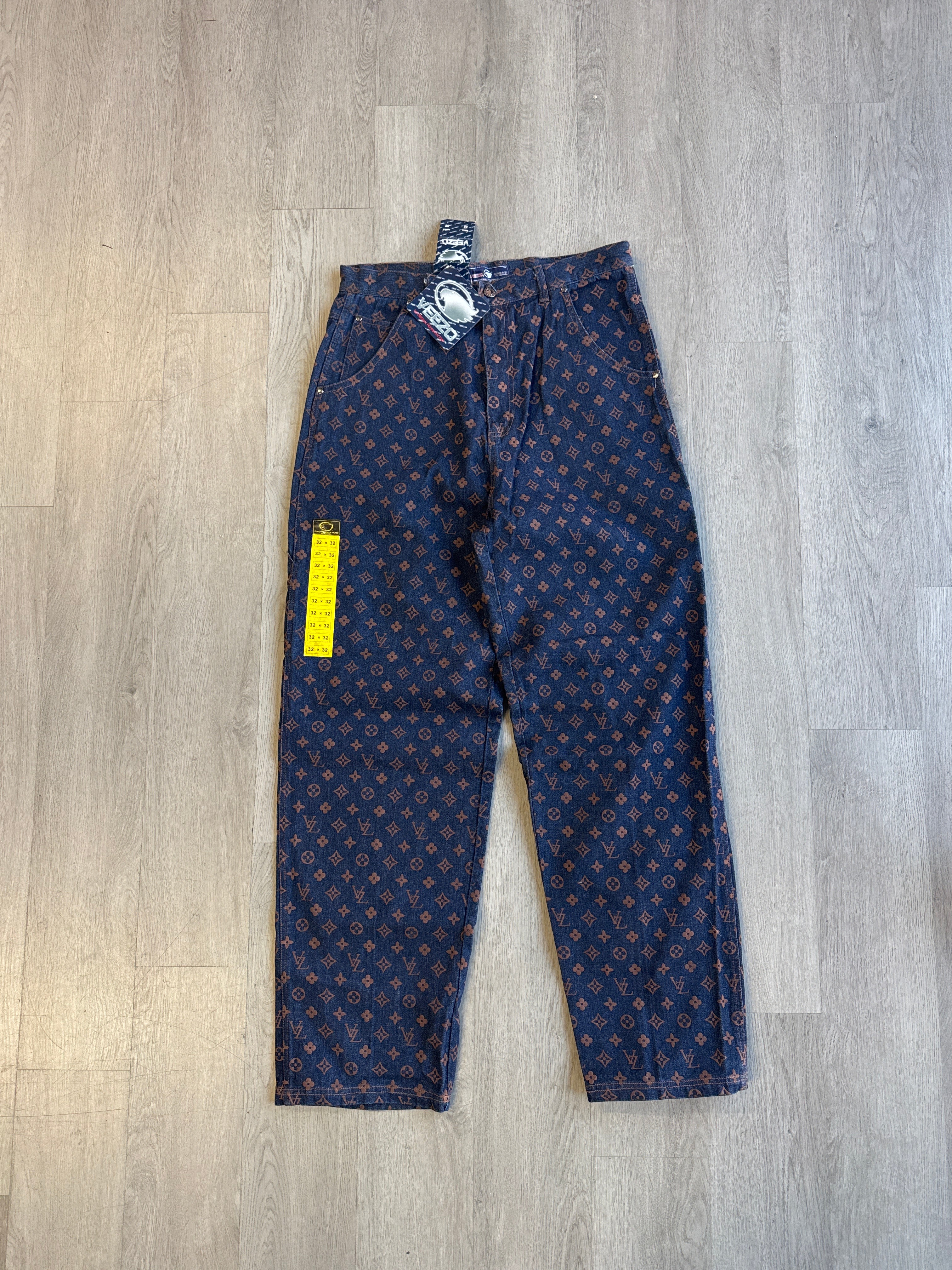 Vintage 90s Veezo Wear Monogram Designer Denim Jeans