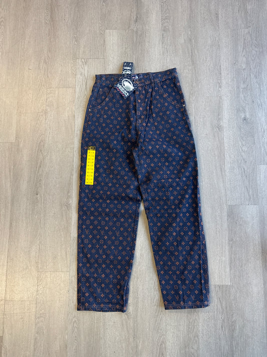 Vintage 90s Veezo Wear Monogram Designer Denim Jeans