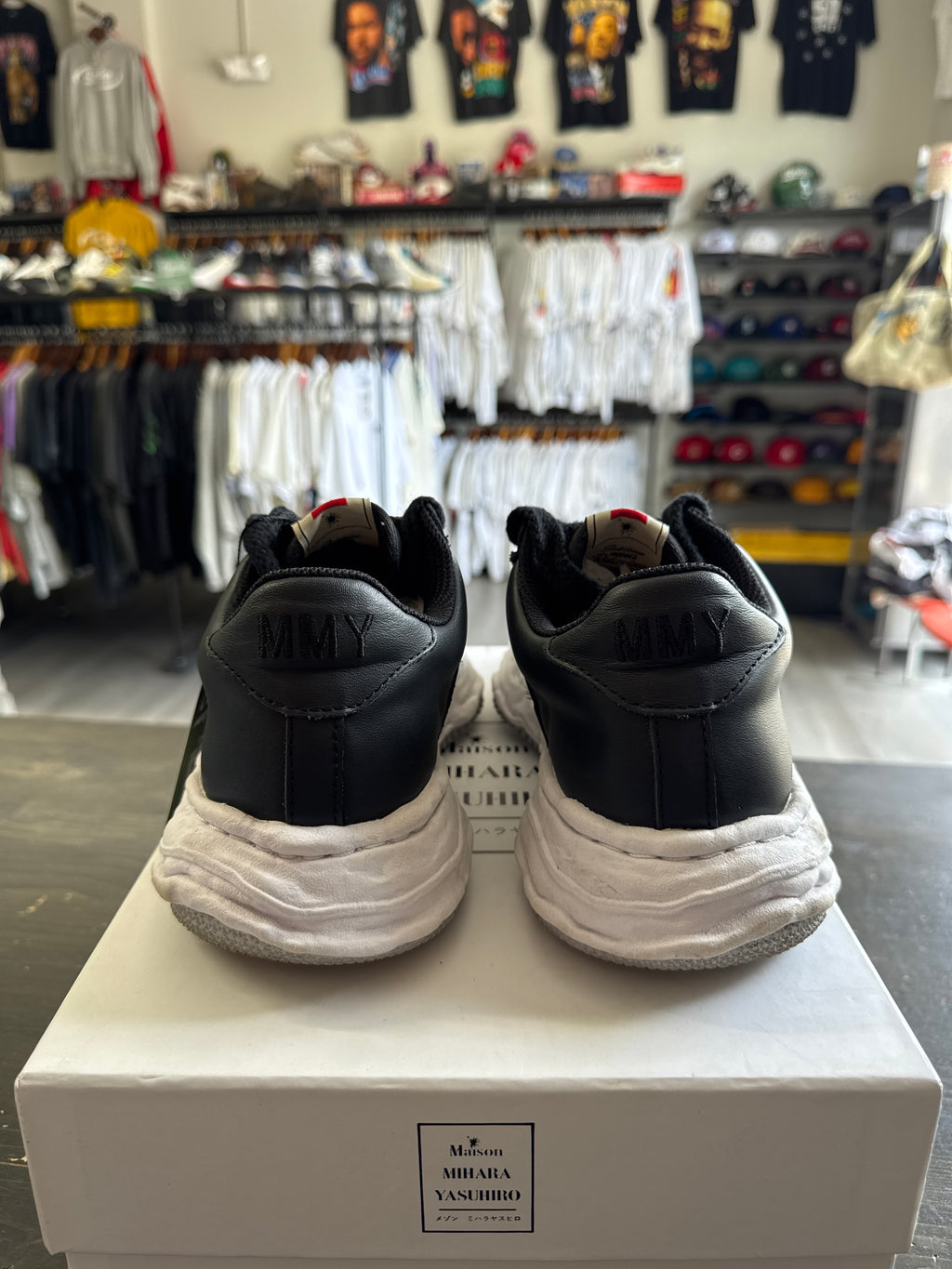 Pre-owned Maison Mihara Yasuhiro Wayne OG Sole Low Black