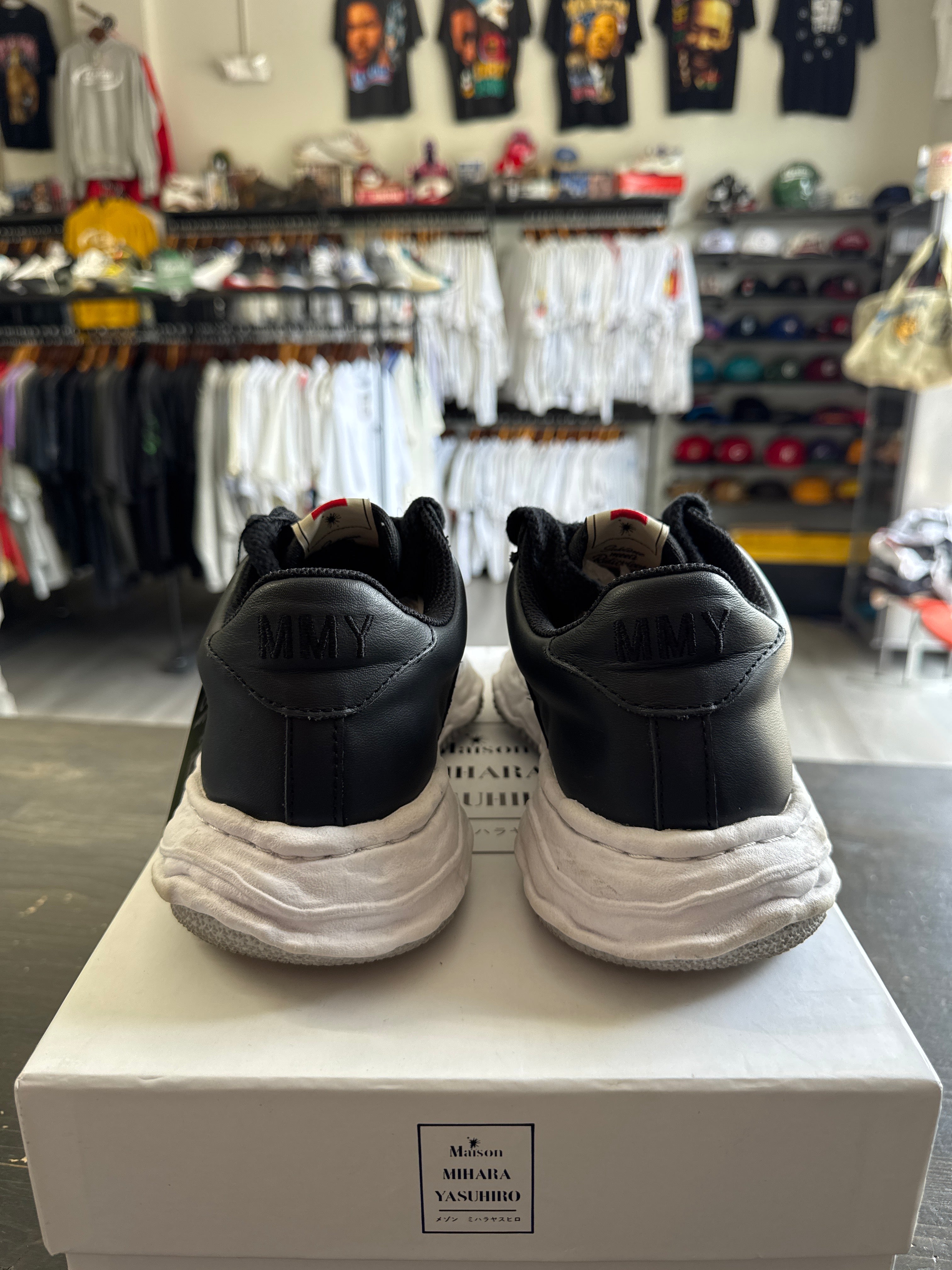 Pre-owned Maison Mihara Yasuhiro Wayne OG Sole Low Black
