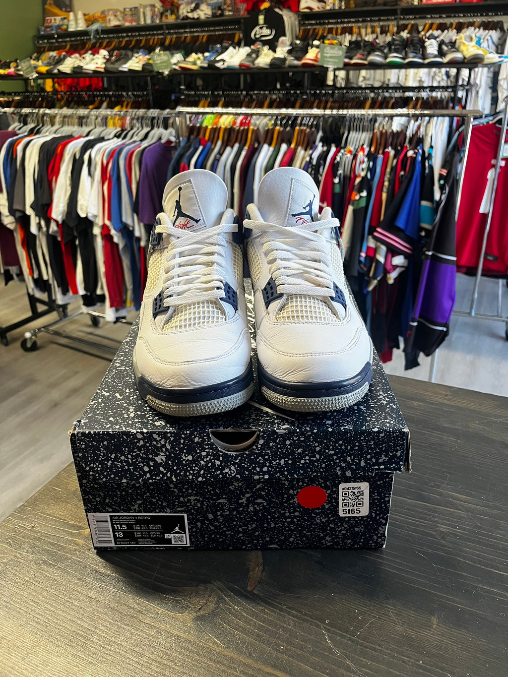 Pre-Owned Nike Air Jordan 4 Retro Midnight Navy