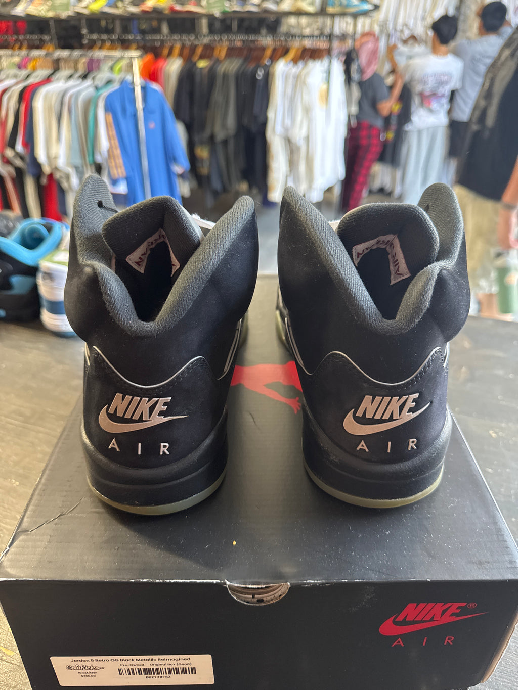 Pre-owned Jordan Retro 5 Black Metallic