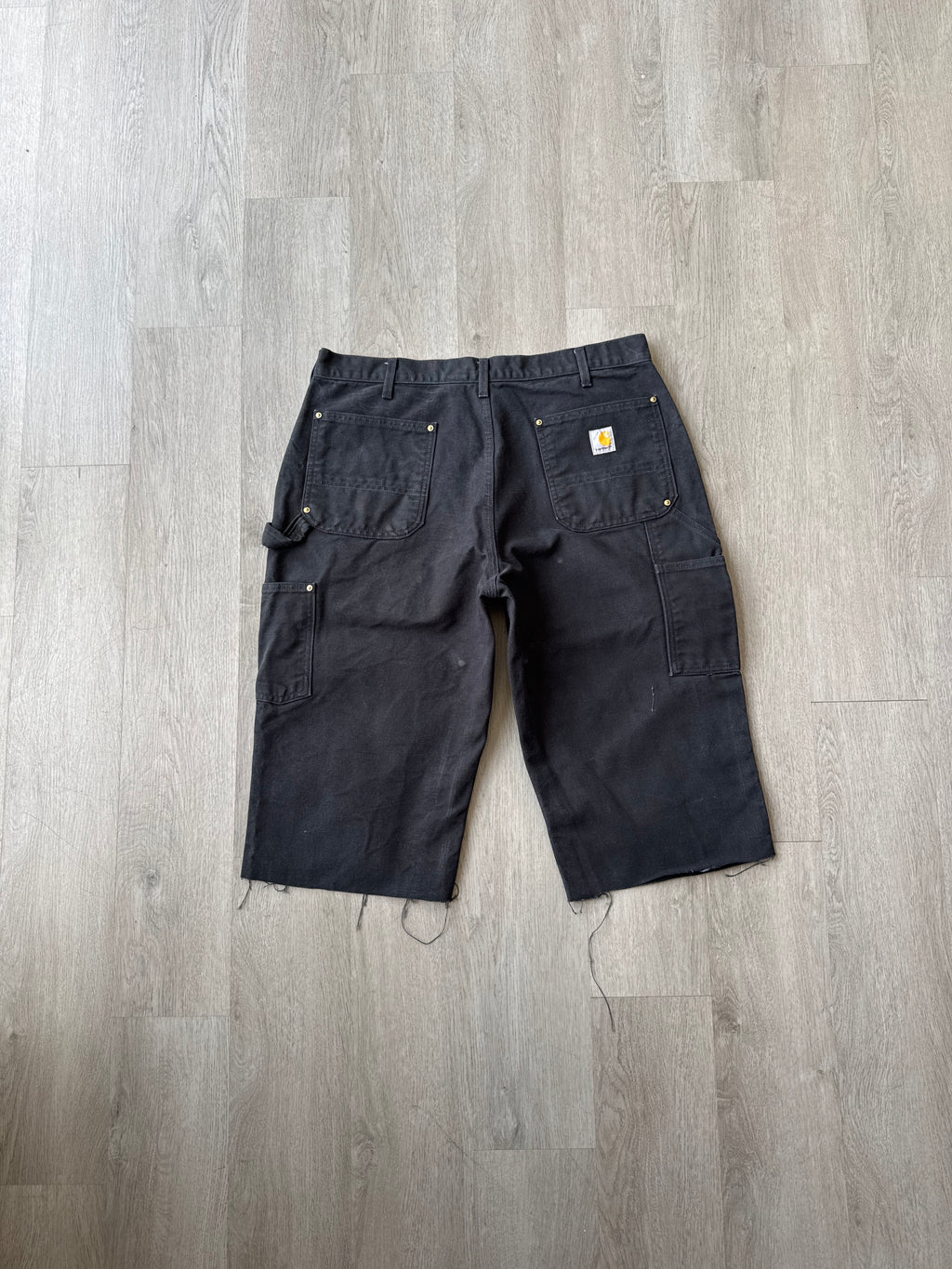 Carhartt Double Knee Long Black Shorts