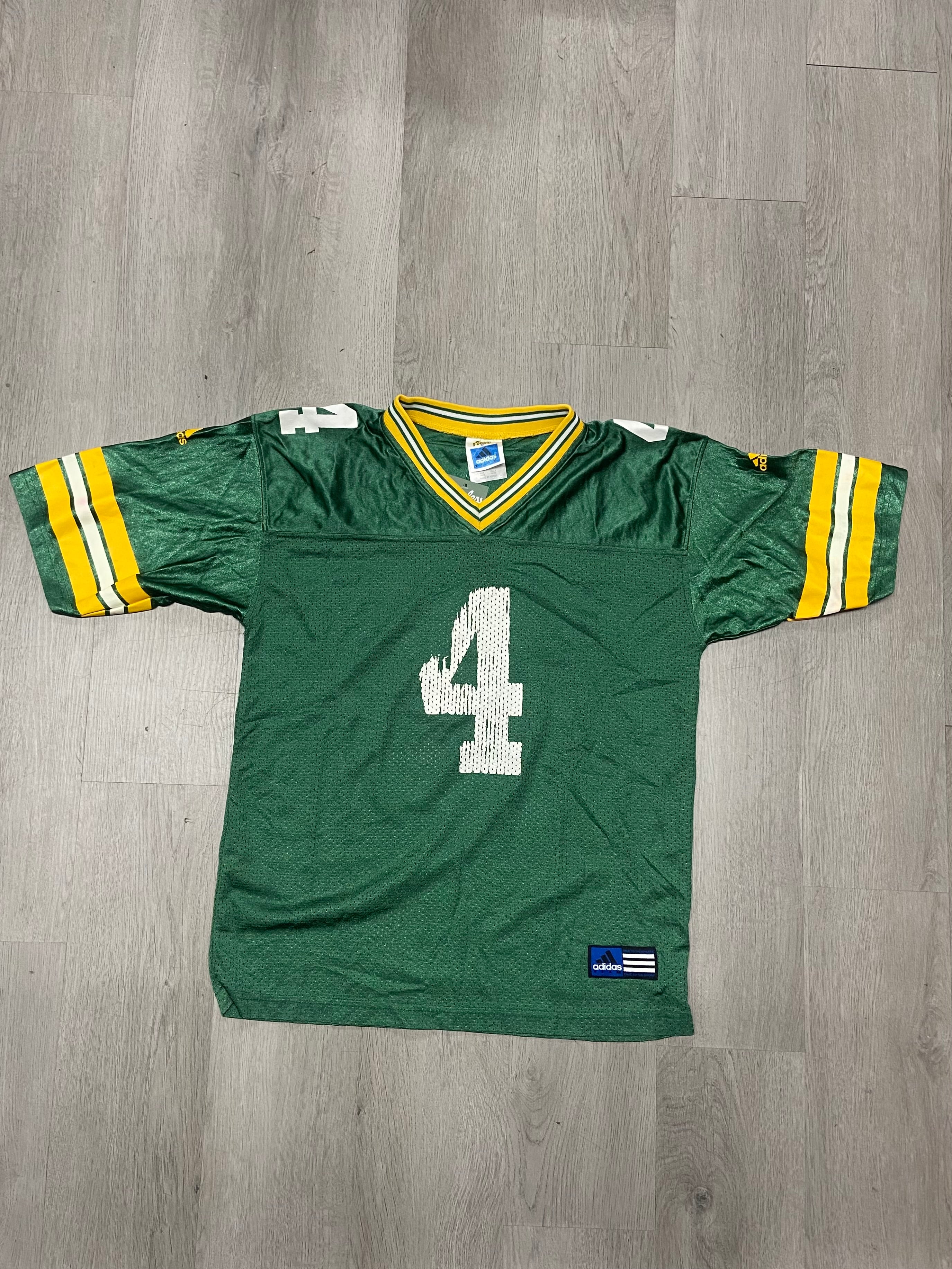 Vintage Youth Adidas Green Bay Packers Brett Favre #4 Jersey