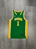 Nike #1 Green Oregon Ducks Throwback Jersey
