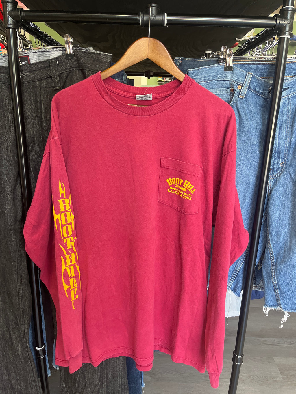 2005 Boot Hill Saloon Motorcycle Rally Longsleeve Tee