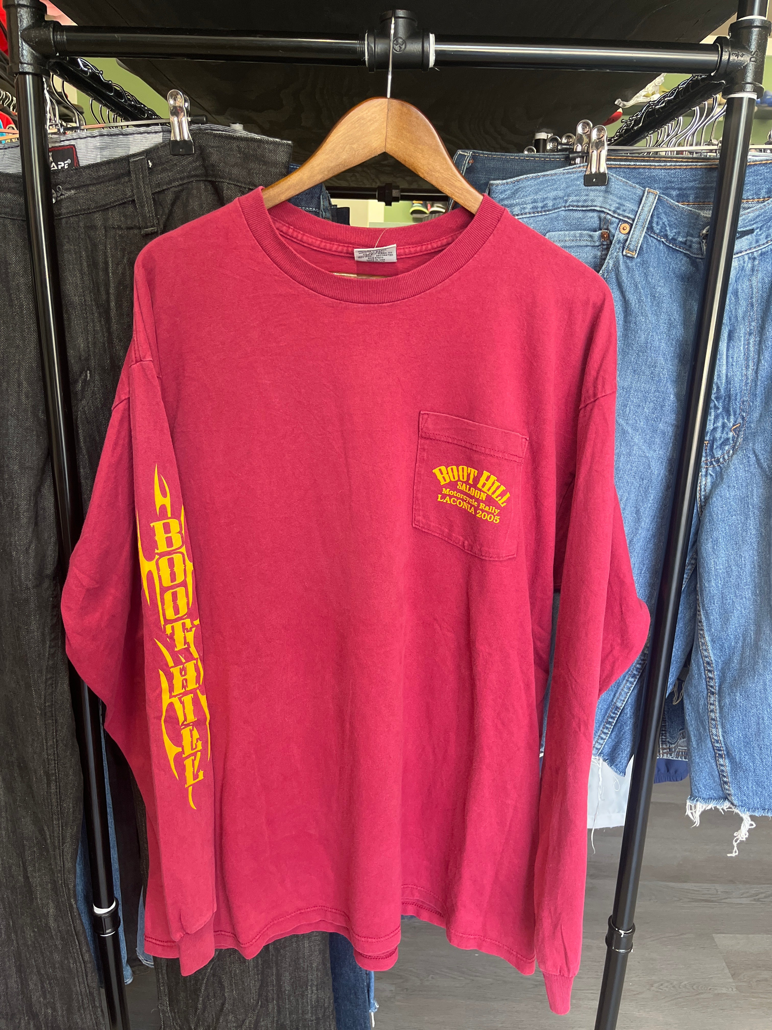2005 Boot Hill Saloon Motorcycle Rally Longsleeve Tee