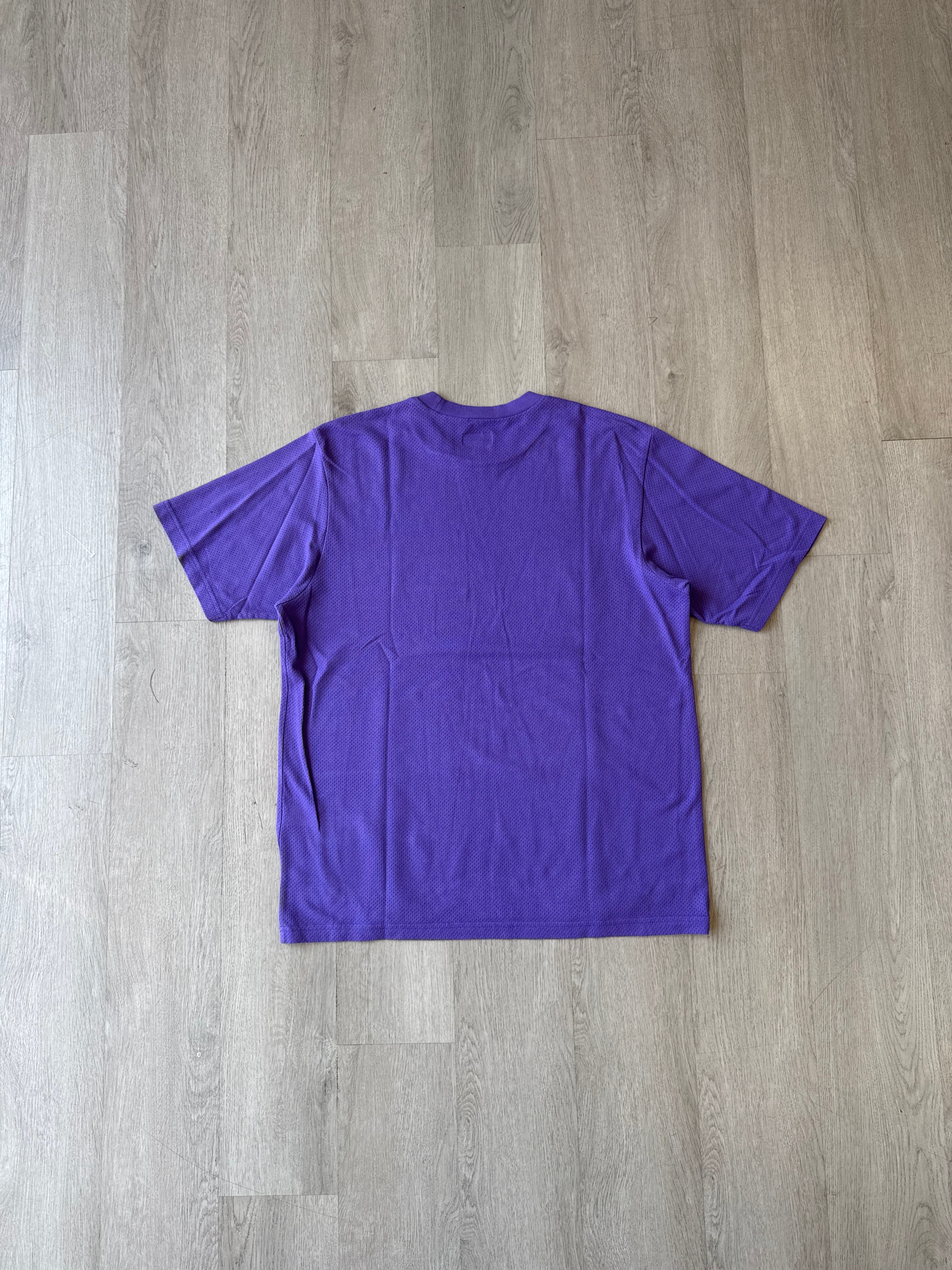 Supreme Cotton Mesh Gradient Logo S/S Purple Tee