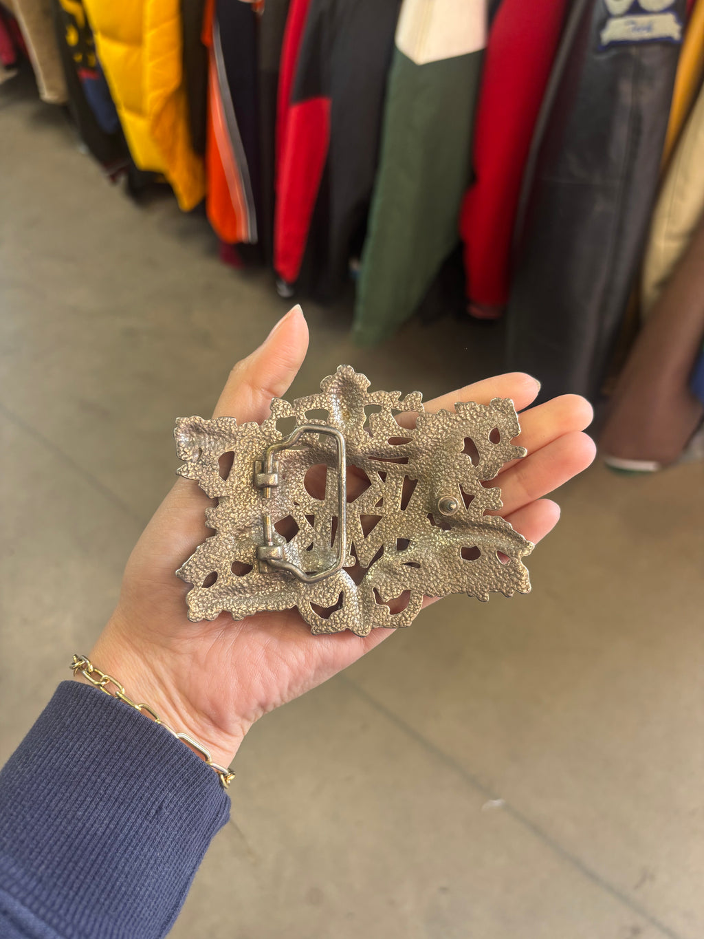 Y2K Akademiks Silver Belt Buckle