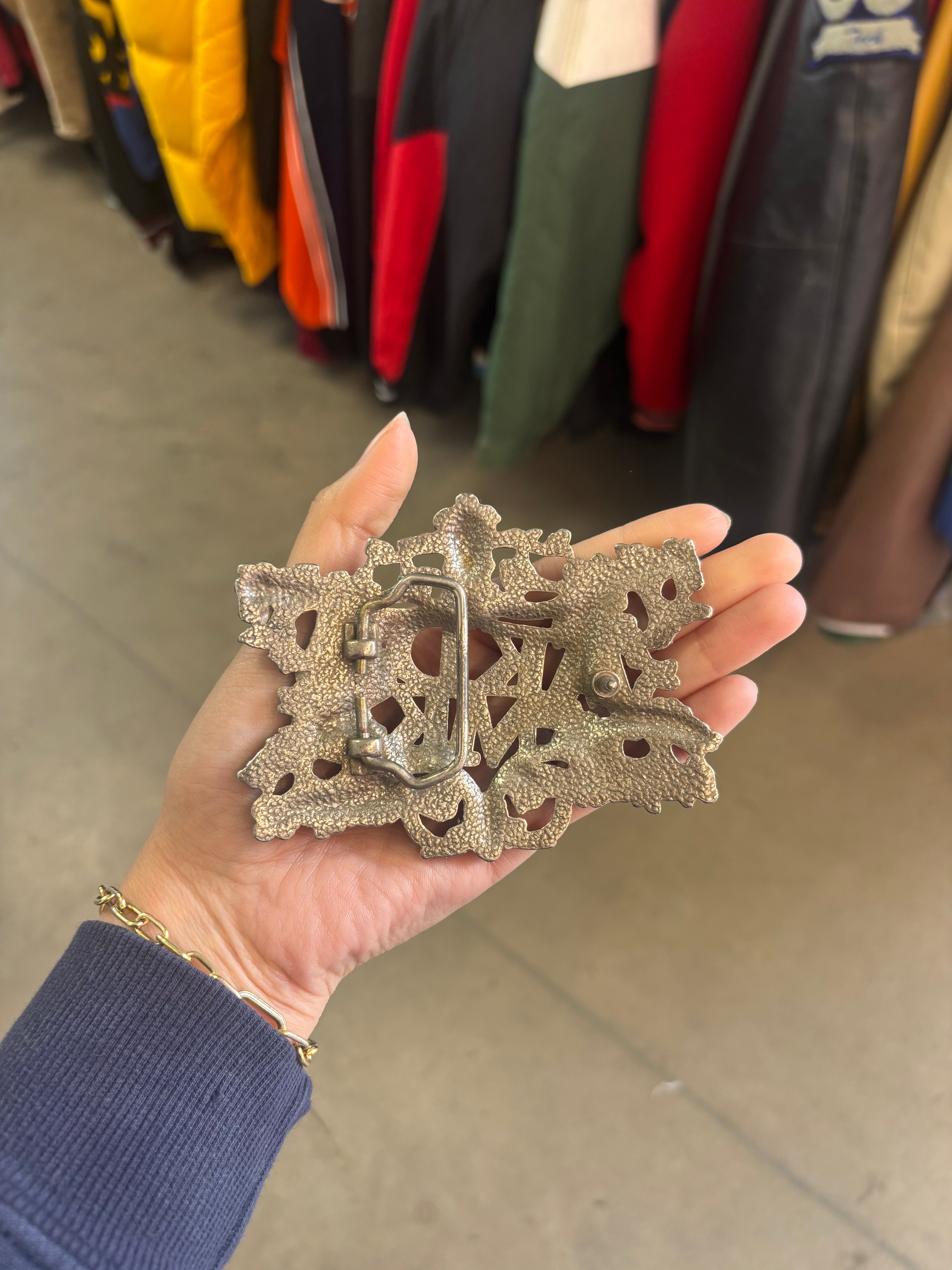 Y2K Akademiks Silver Belt Buckle