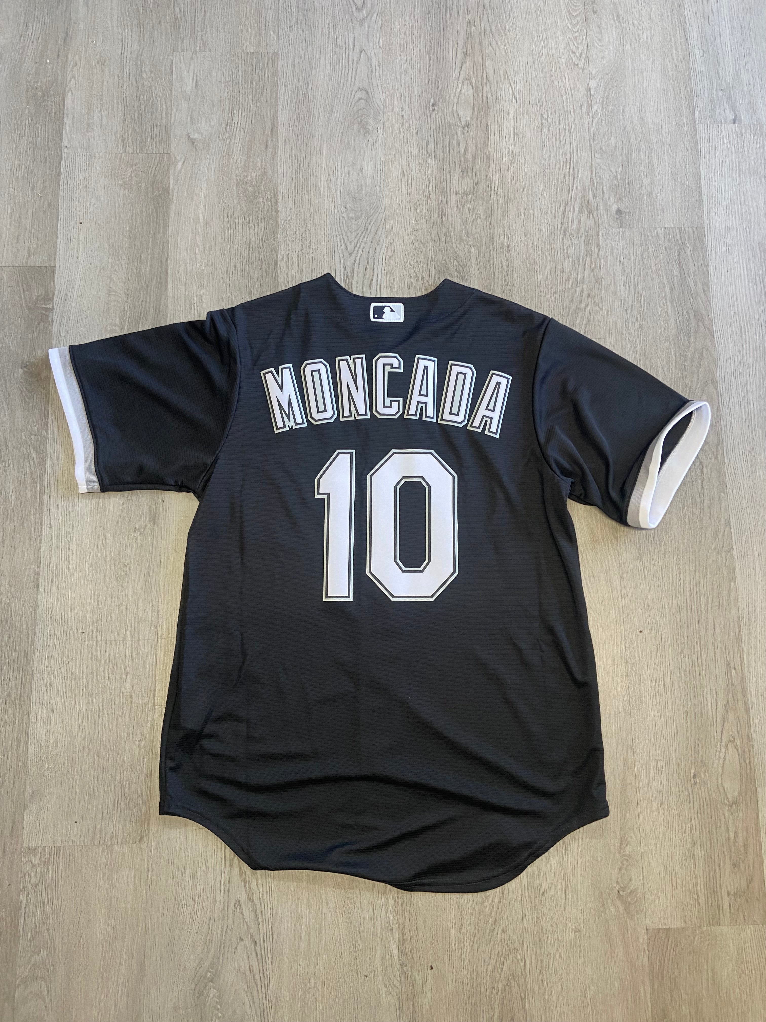 Chicago White Sox Yoan Moncada #10 Alternate Black Jersey