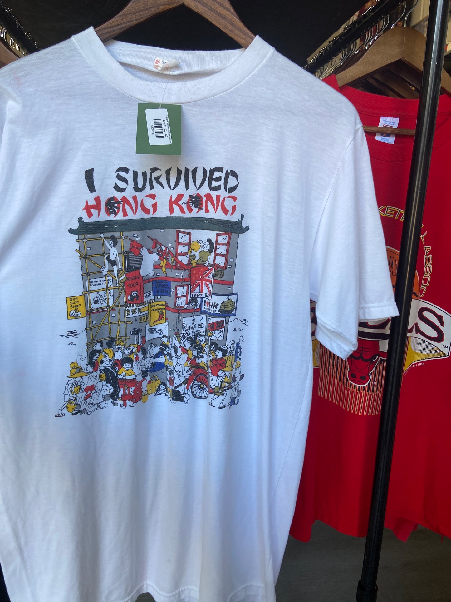 Vintage I Survived Hong Kong Tee