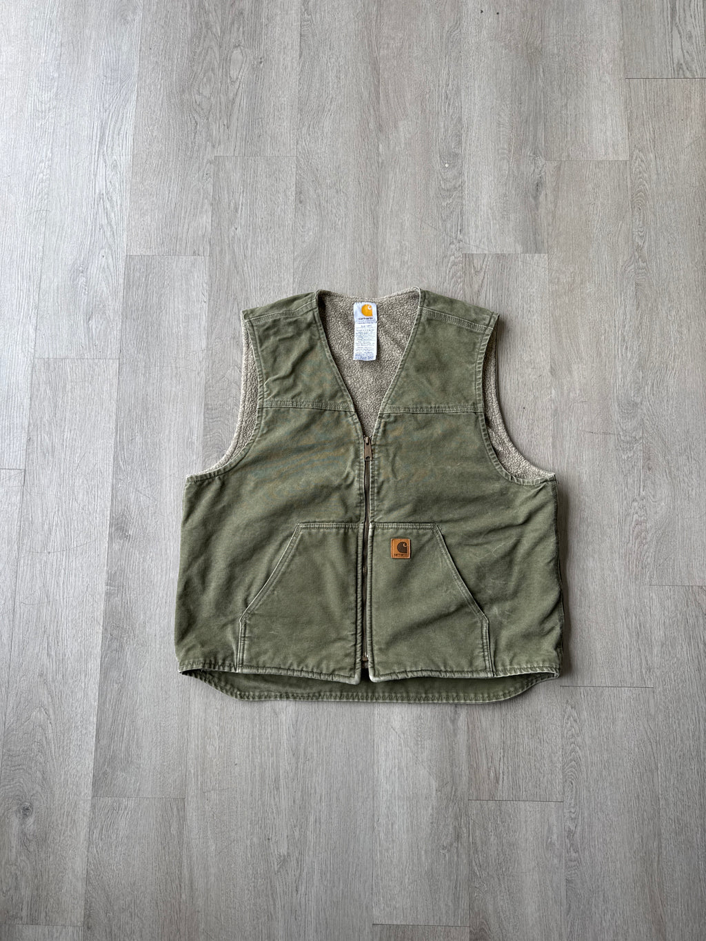 Vintage Carhartt Olive Green Vest