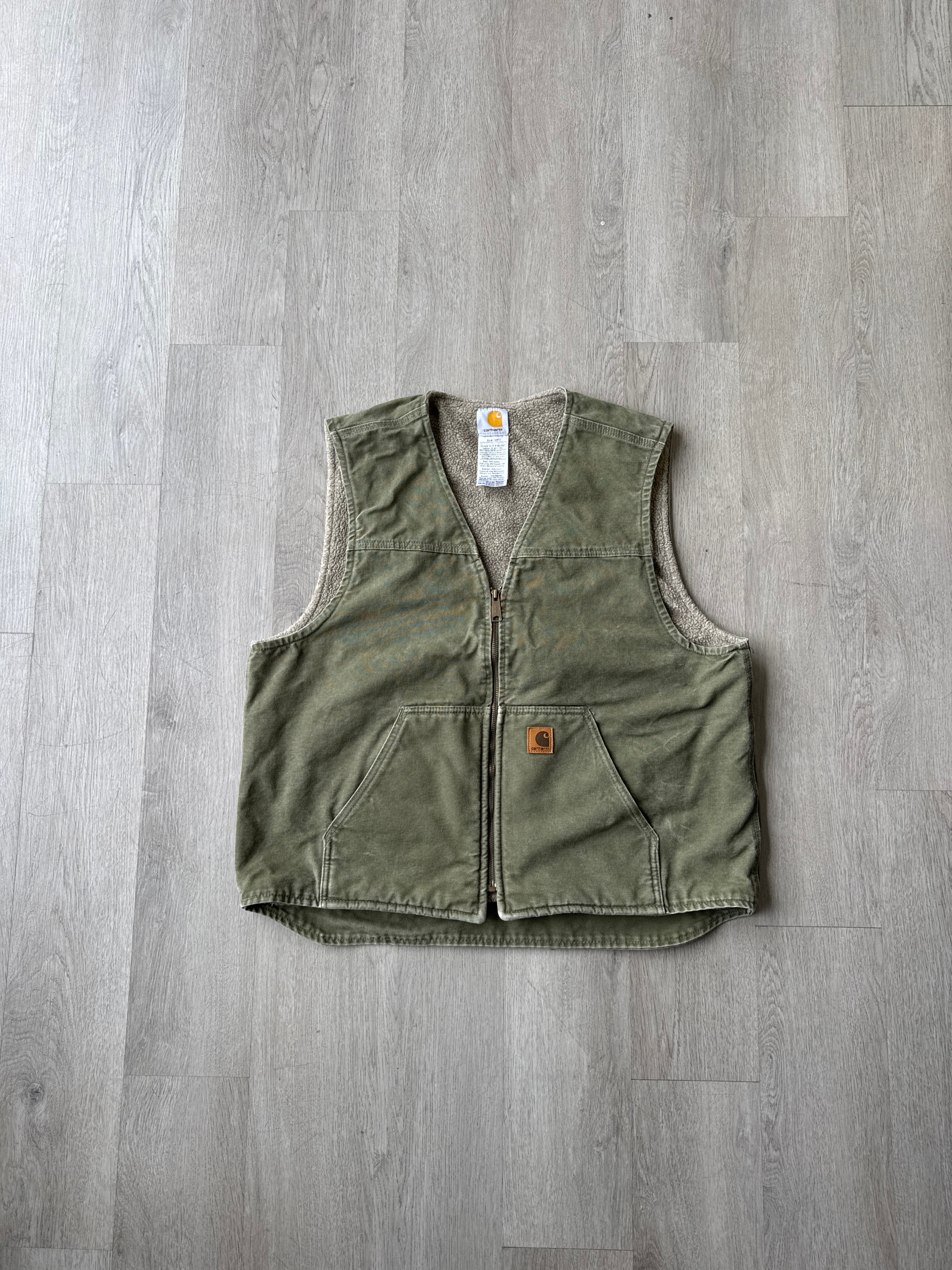 Vintage Carhartt Olive Green Vest