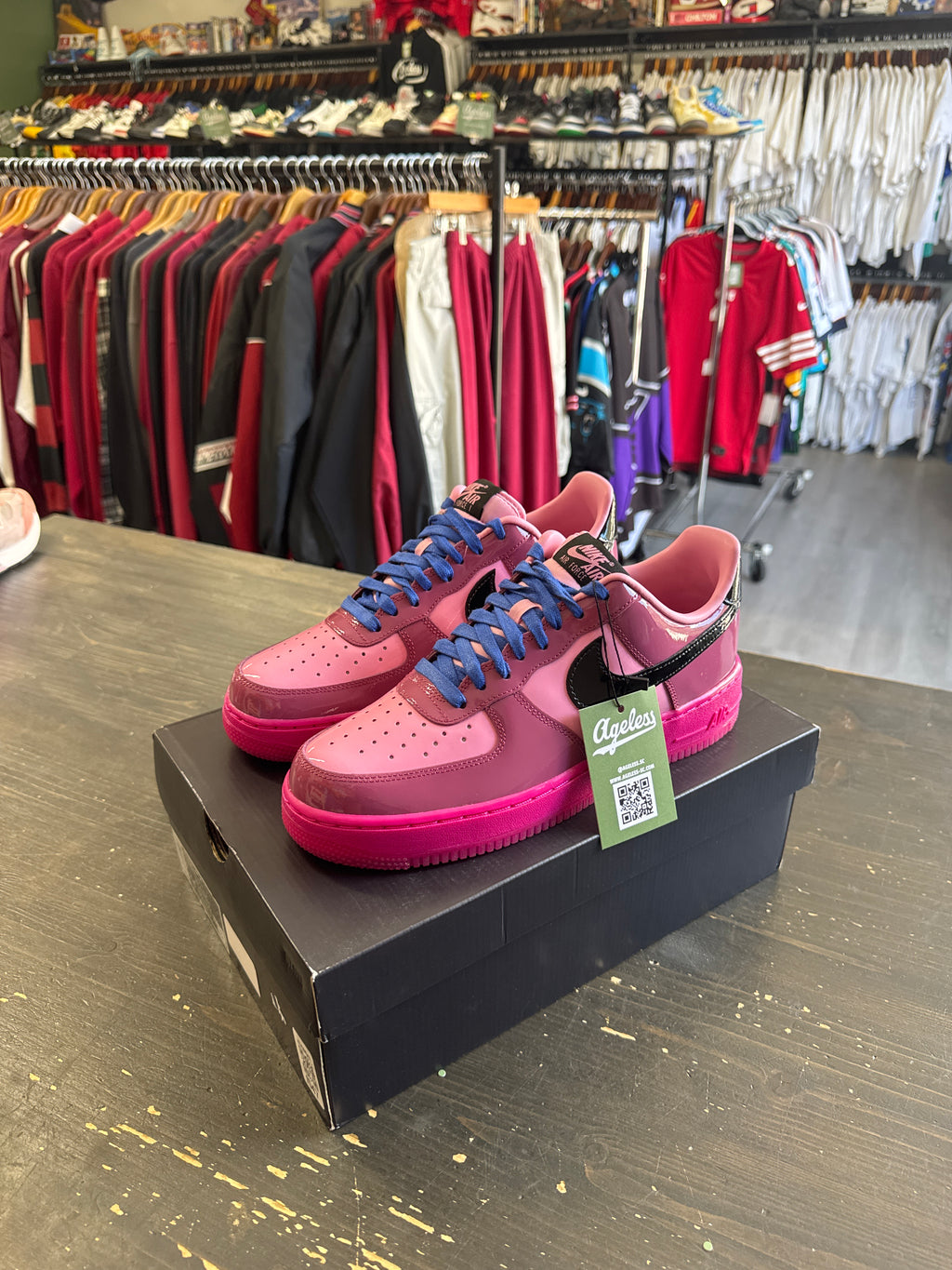 Pre-owned Nike Air Force 1 Pink Cooler Mulberry Rose