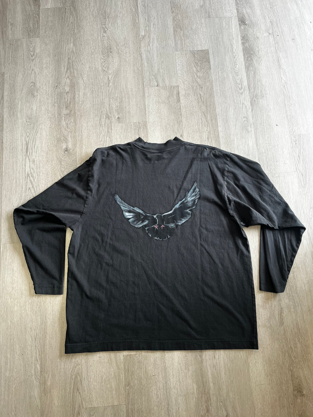 Yeezy Gap Engineered by Balenciaga Dove Long Sleeve Tee Washed Black