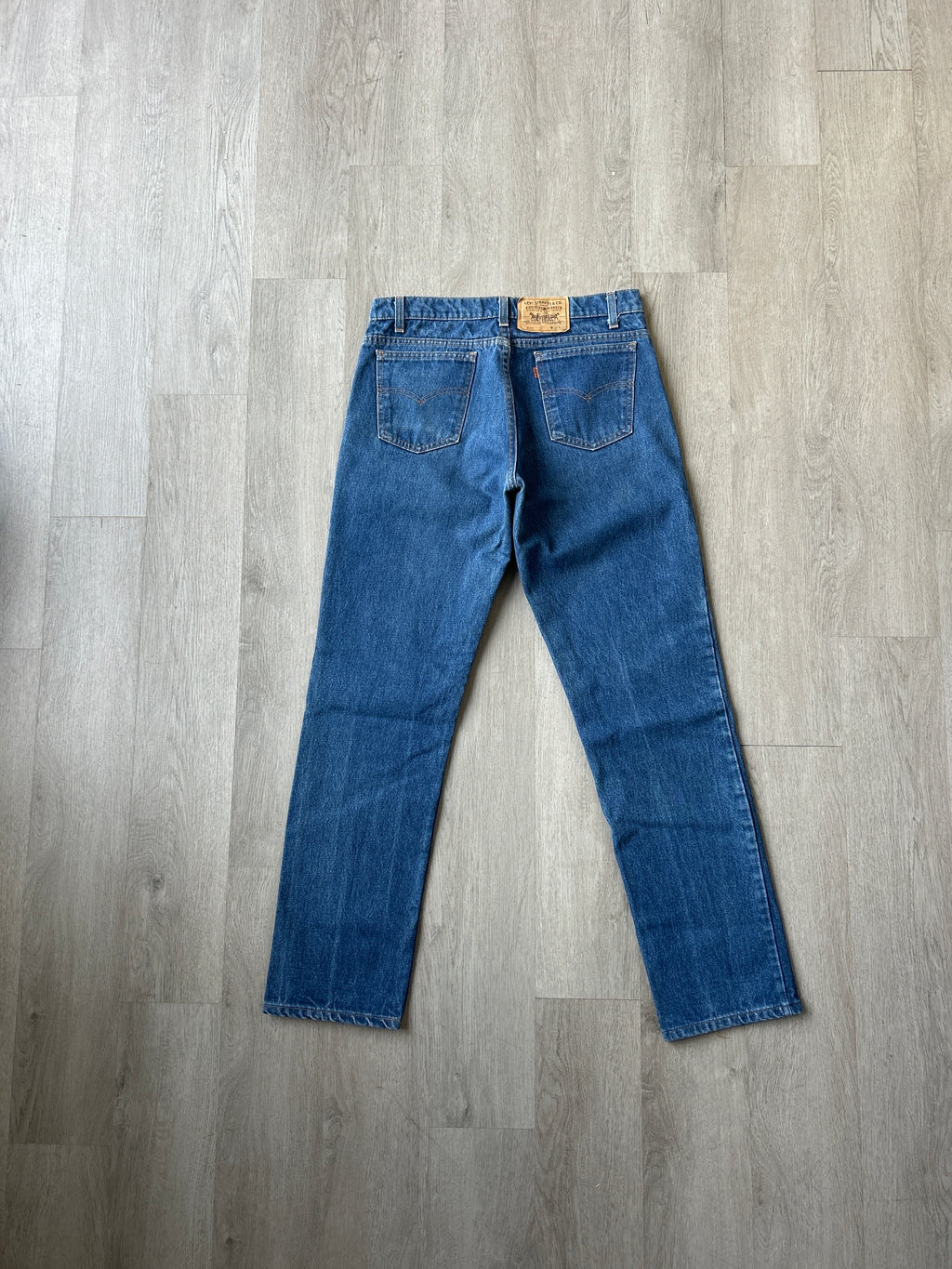Vintage Levi’s 506 Orange Tab Regular Fit Dark Washed Blue Denim Jeans