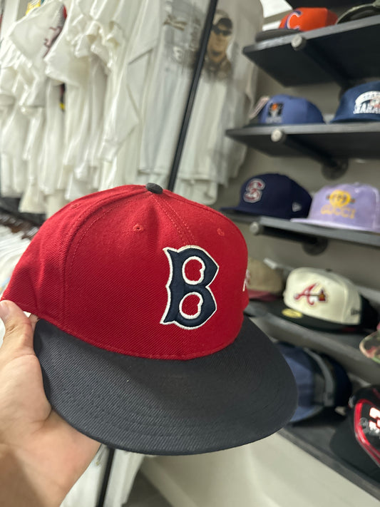 Red Boston Red Sox Fitted Hat