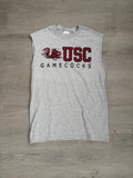 Vintage Grey University of South Carolina Gamecocks Cut Off Tee