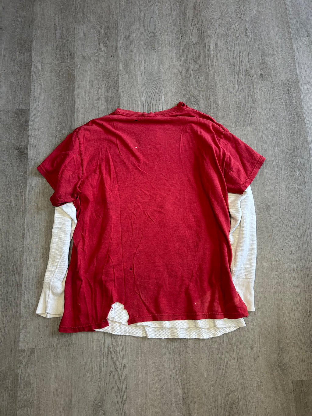 Vintage Univeristy of South Carolina Trashed Thermal Long Sleeve