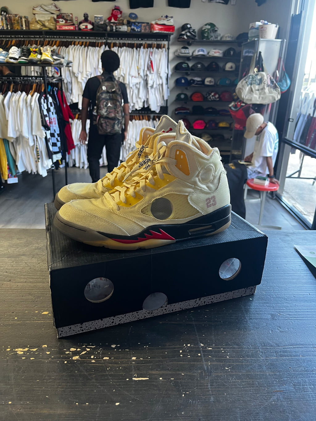 Pre-Owned Jordan 5 Retro Off-White Sail