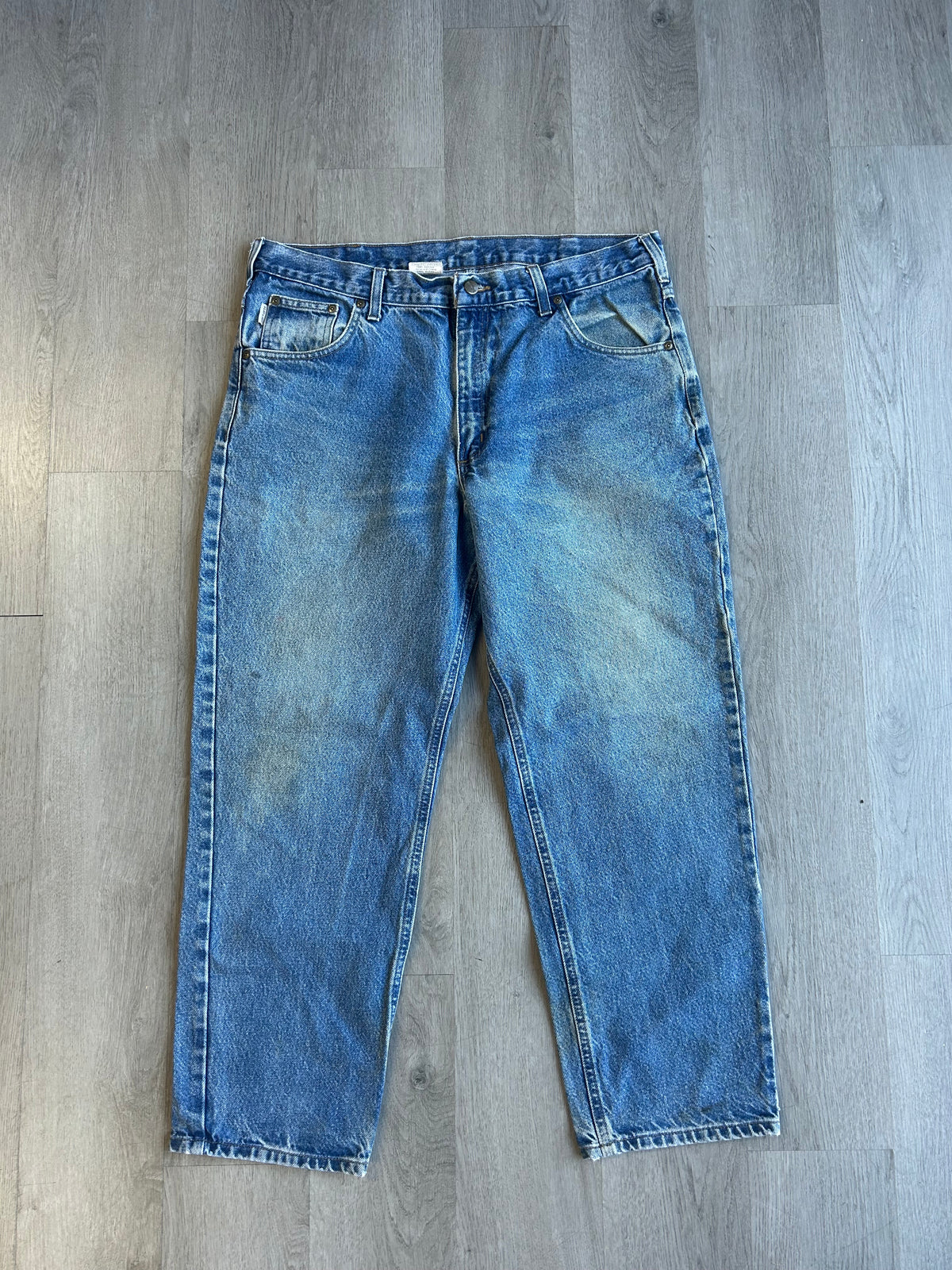 Vintage Carhartt Light Wash Baggy Jeans
