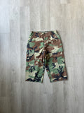 Vintage Military Camo Cargo Long Shorts