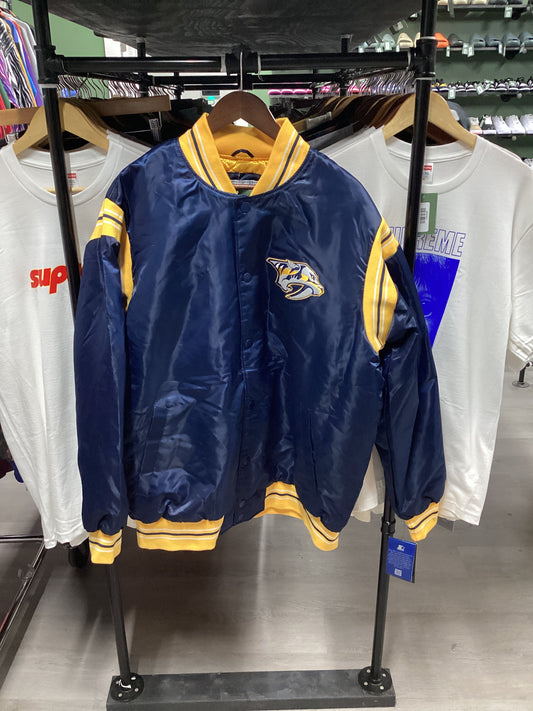 Vintage Nashville Predators Satin Bomber Jacket