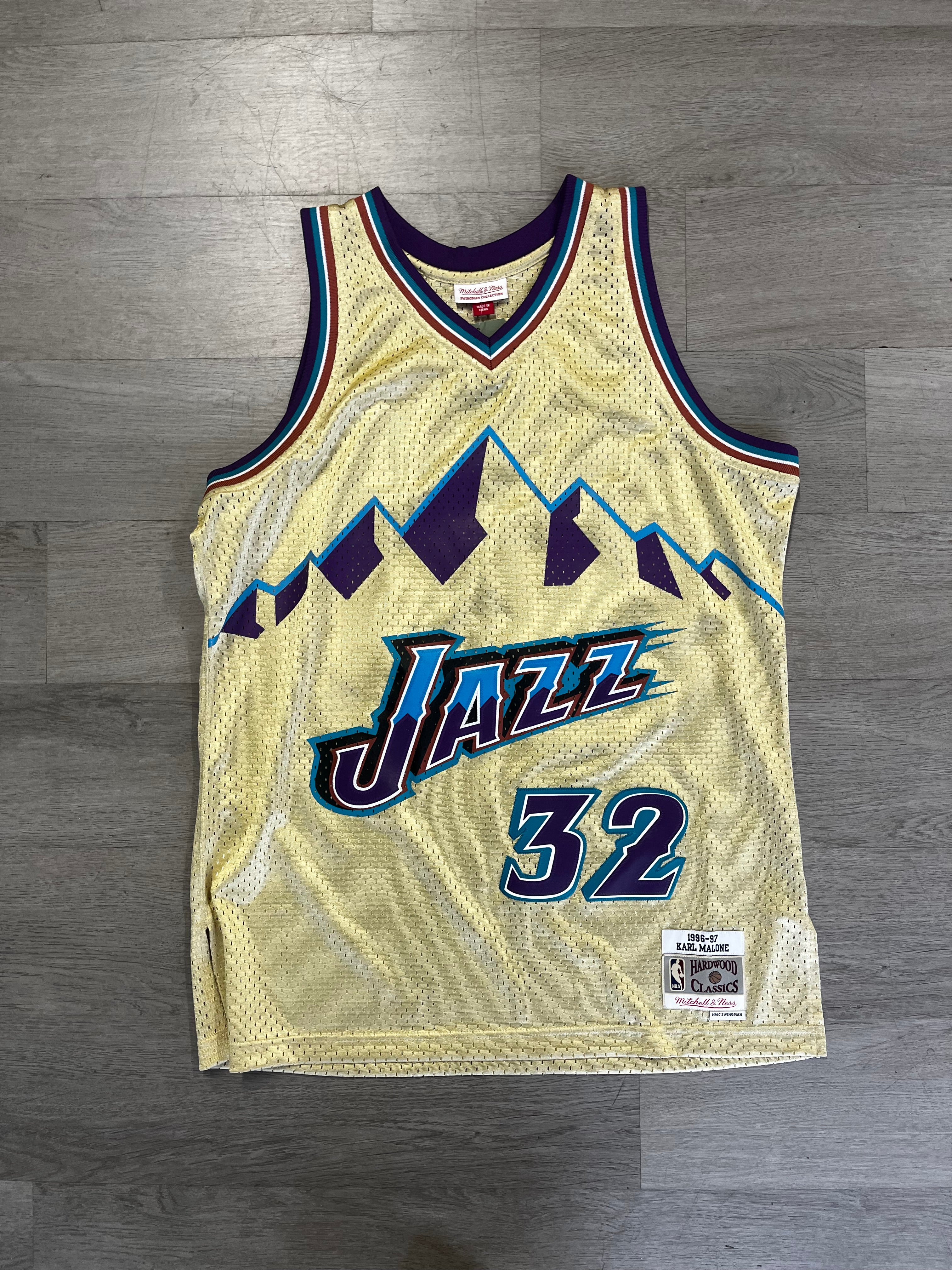 Mitchell and Ness Utah Jazz Karl Malone Jersey