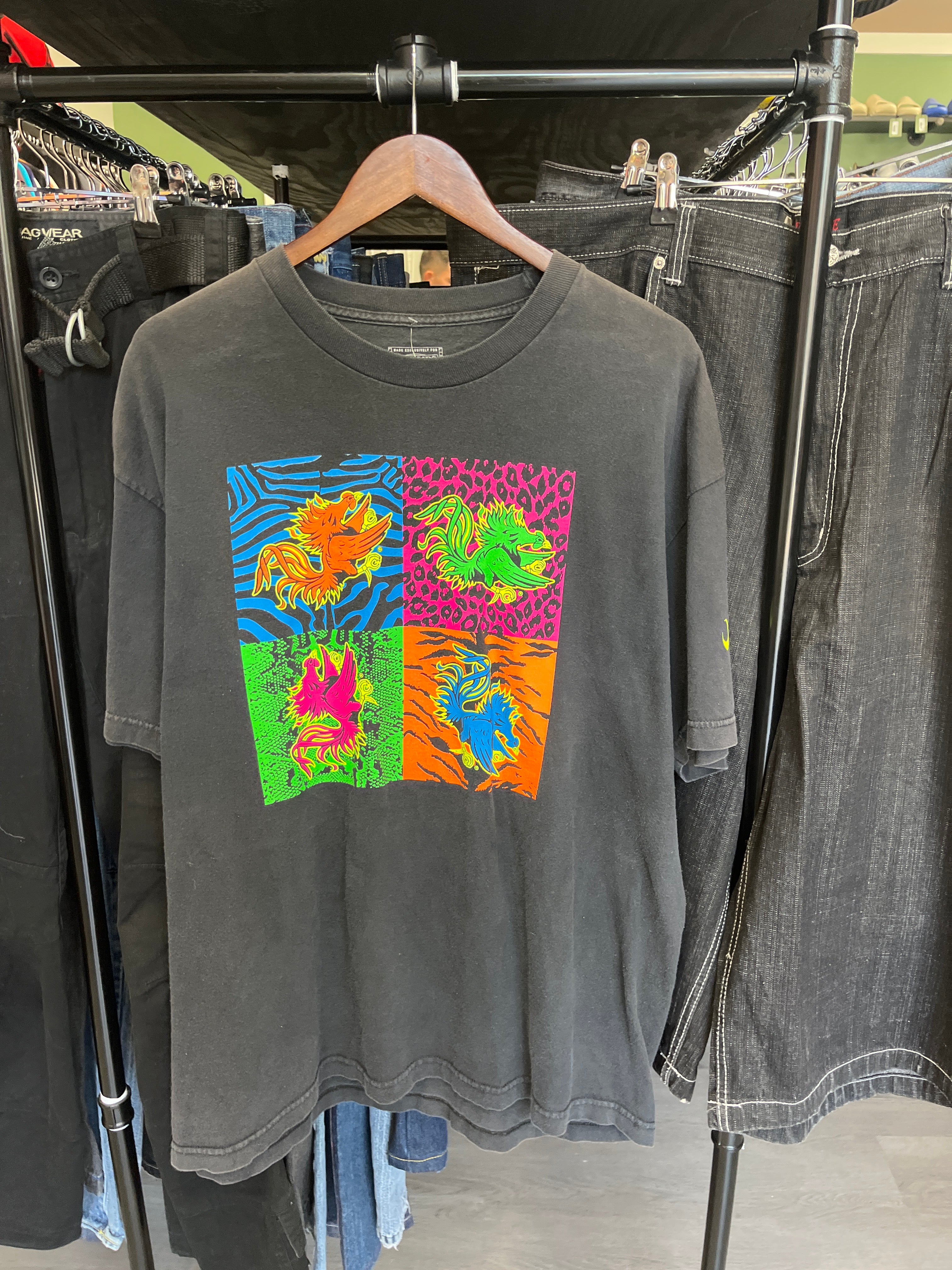 Multicolored Panel Gamecock Tee