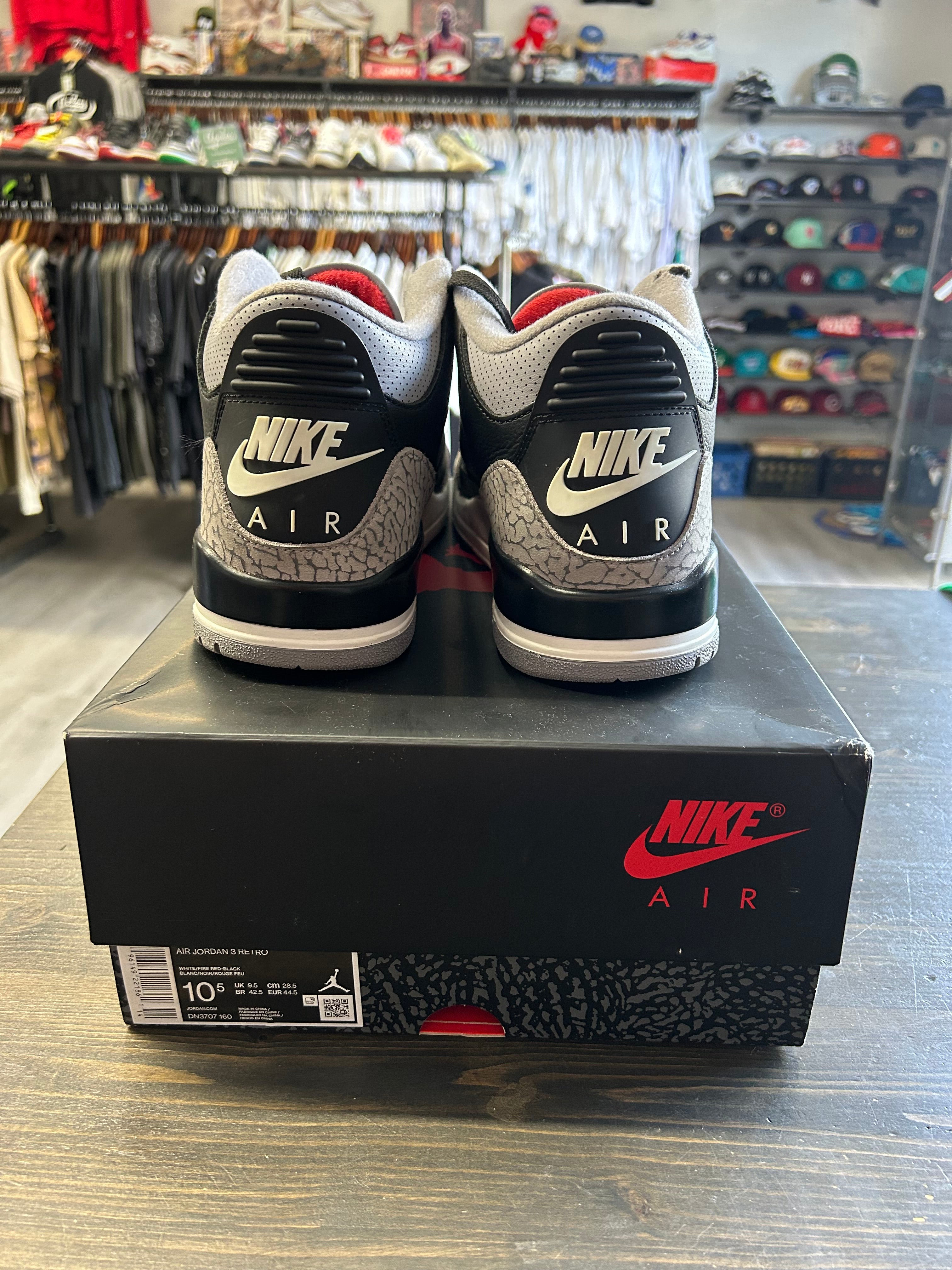 Pre-owned Air Jordan 3 Retro Black Cement