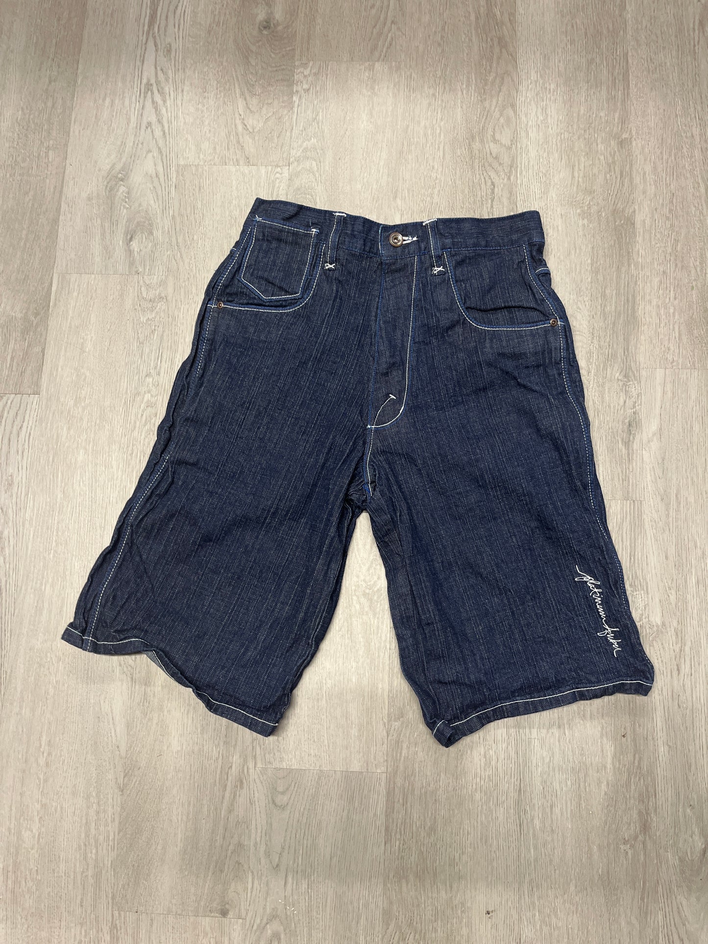 Vintage Platinum Fubu Jean Shorts